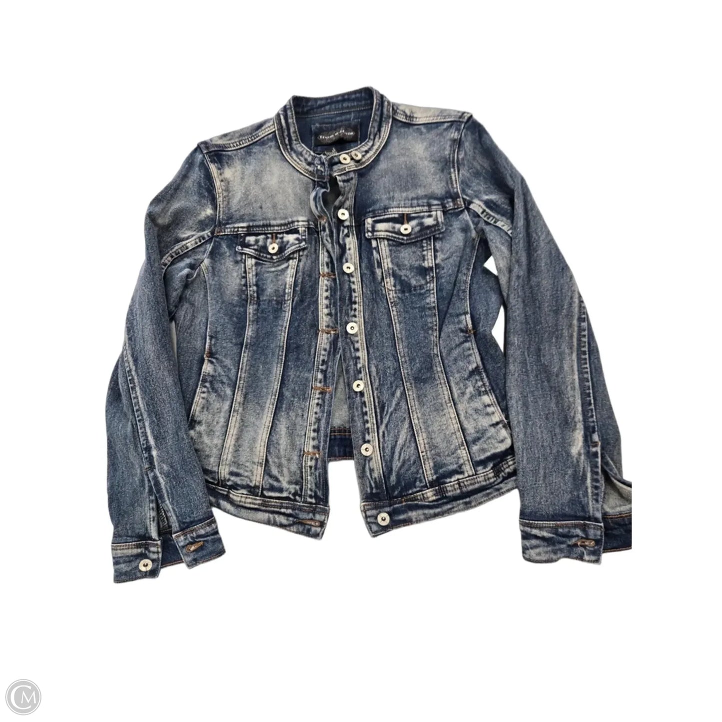 Jacket Denim By Live A Little In Blue Denim, Size: S