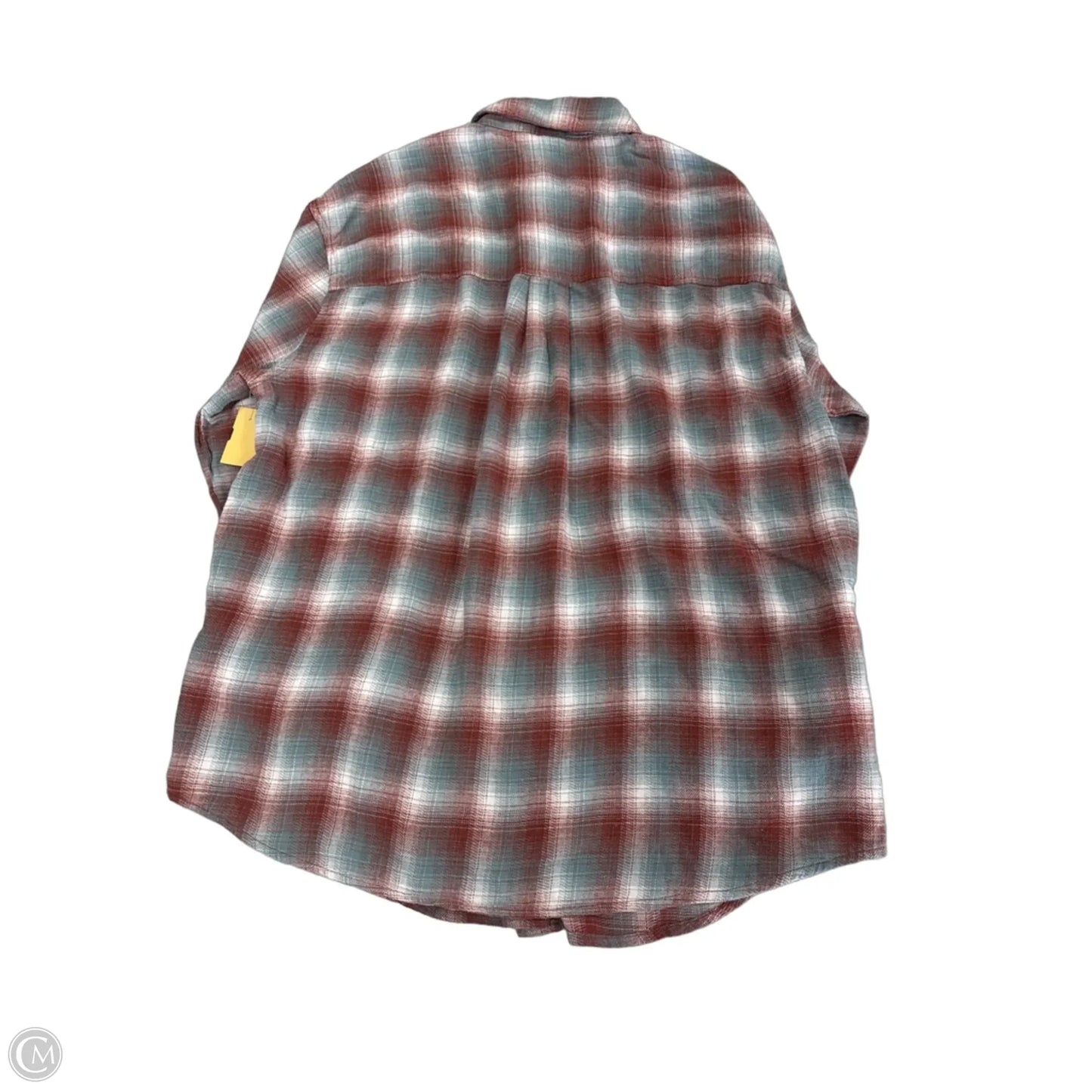 Top Long Sleeve By Wild Fable In Plaid Pattern, Size: S