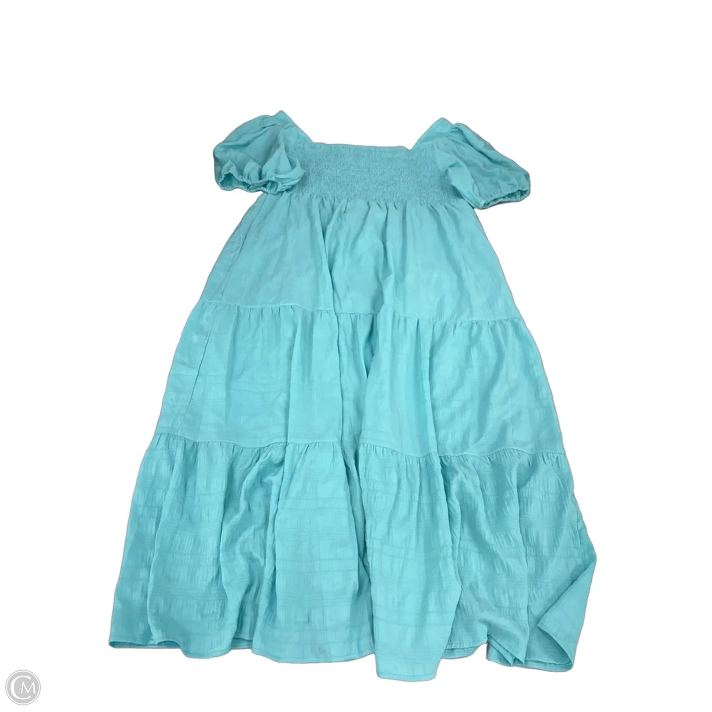 Dress Casual Midi By Chicsoul In Aqua, Size: 3x
