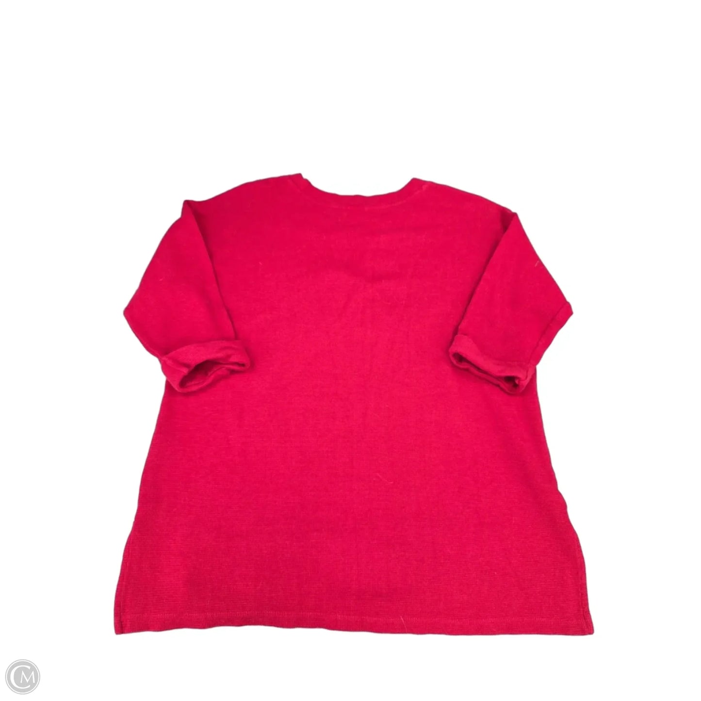 Top Long Sleeve By Cme In Red, Size: M