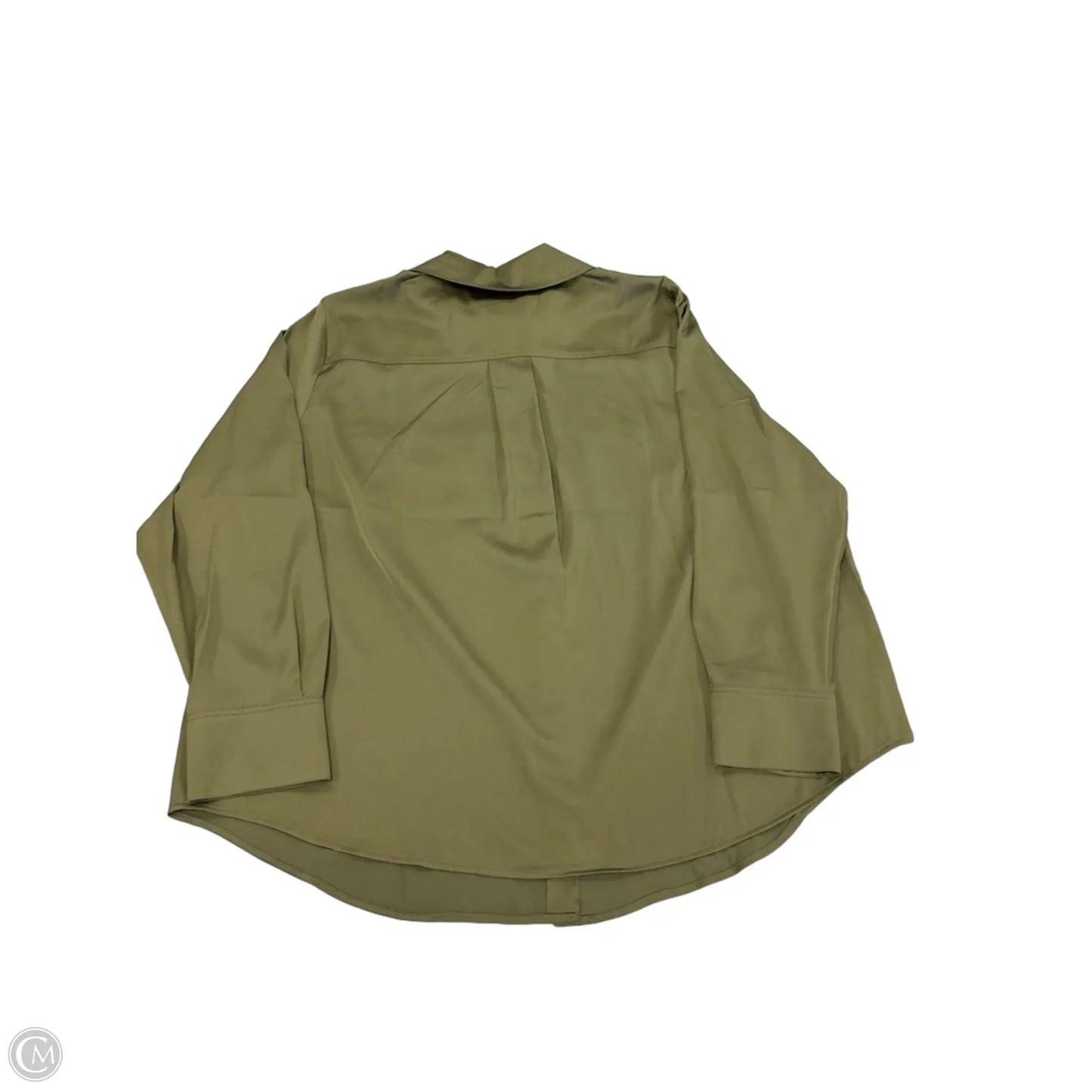 Top Long Sleeve By Talbots In Green, Size: 2x