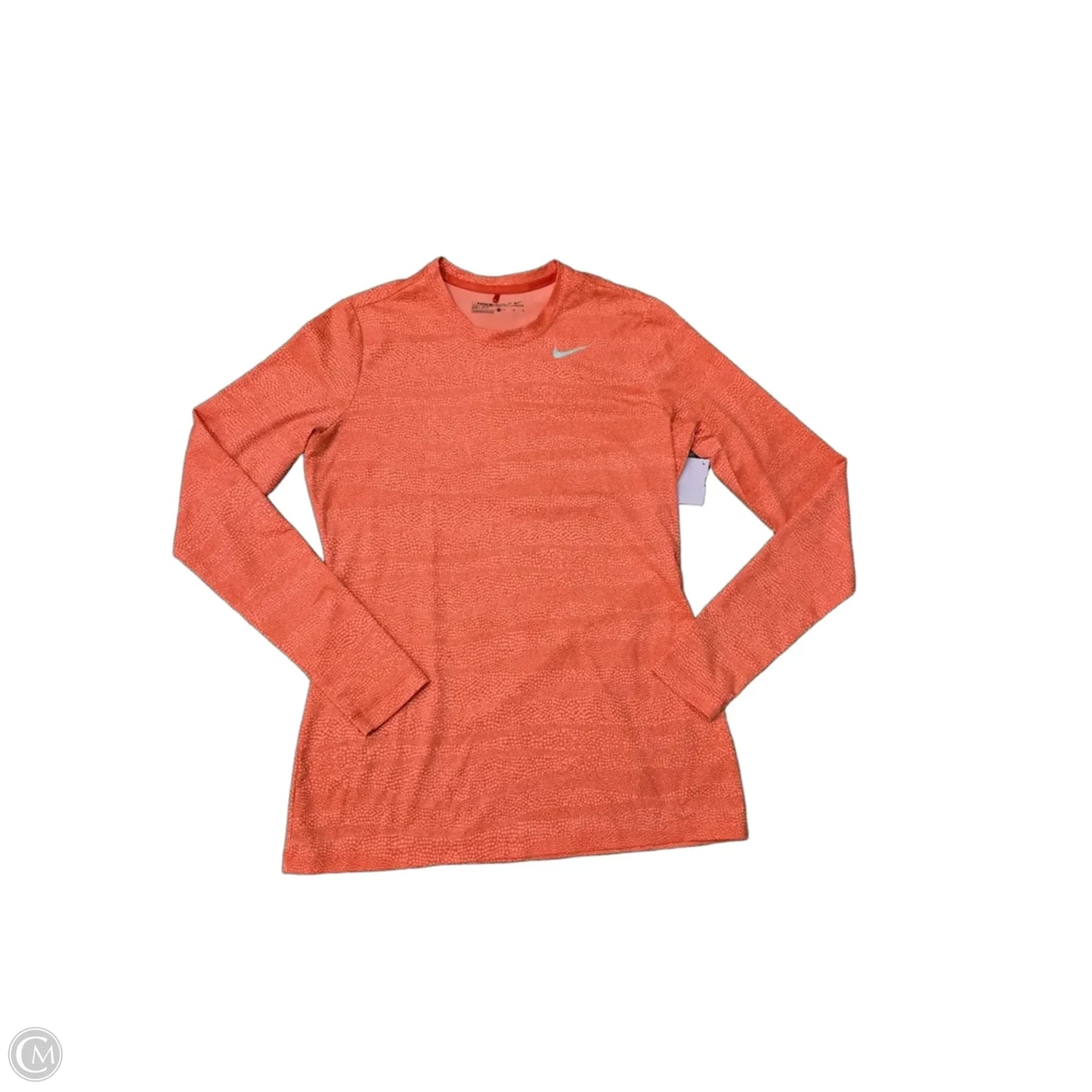Athletic Top Long Sleeve Crewneck By Nike In Red, Size: M