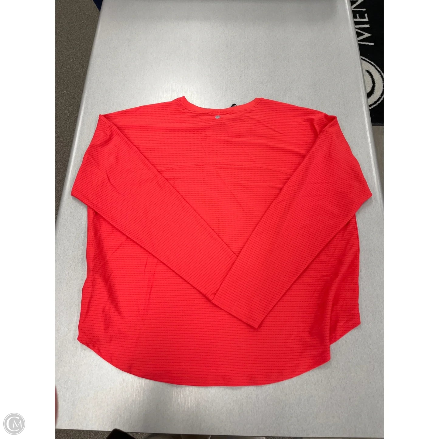 Athletic Top Long Sleeve Crewneck By Calia In Coral, Size: Xxl