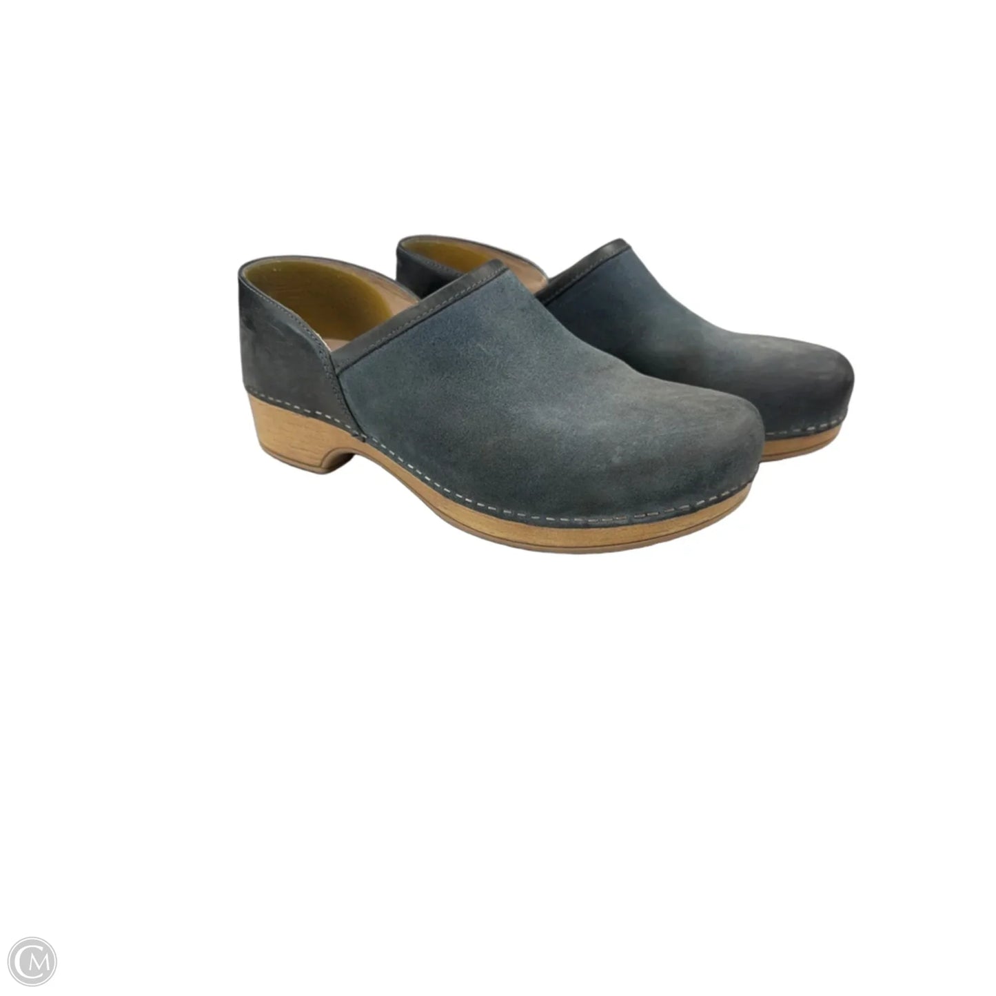 Shoes Heels Wedge By Dansko In Blue, Size: 10