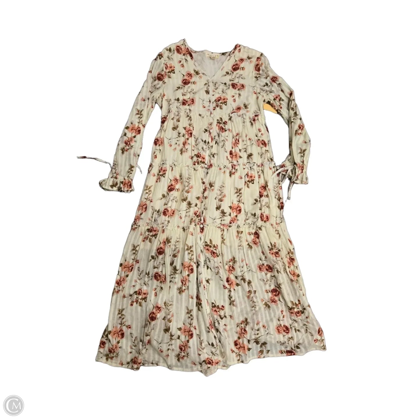 Dress Casual Midi By Studio West In Floral Print, Size: S
