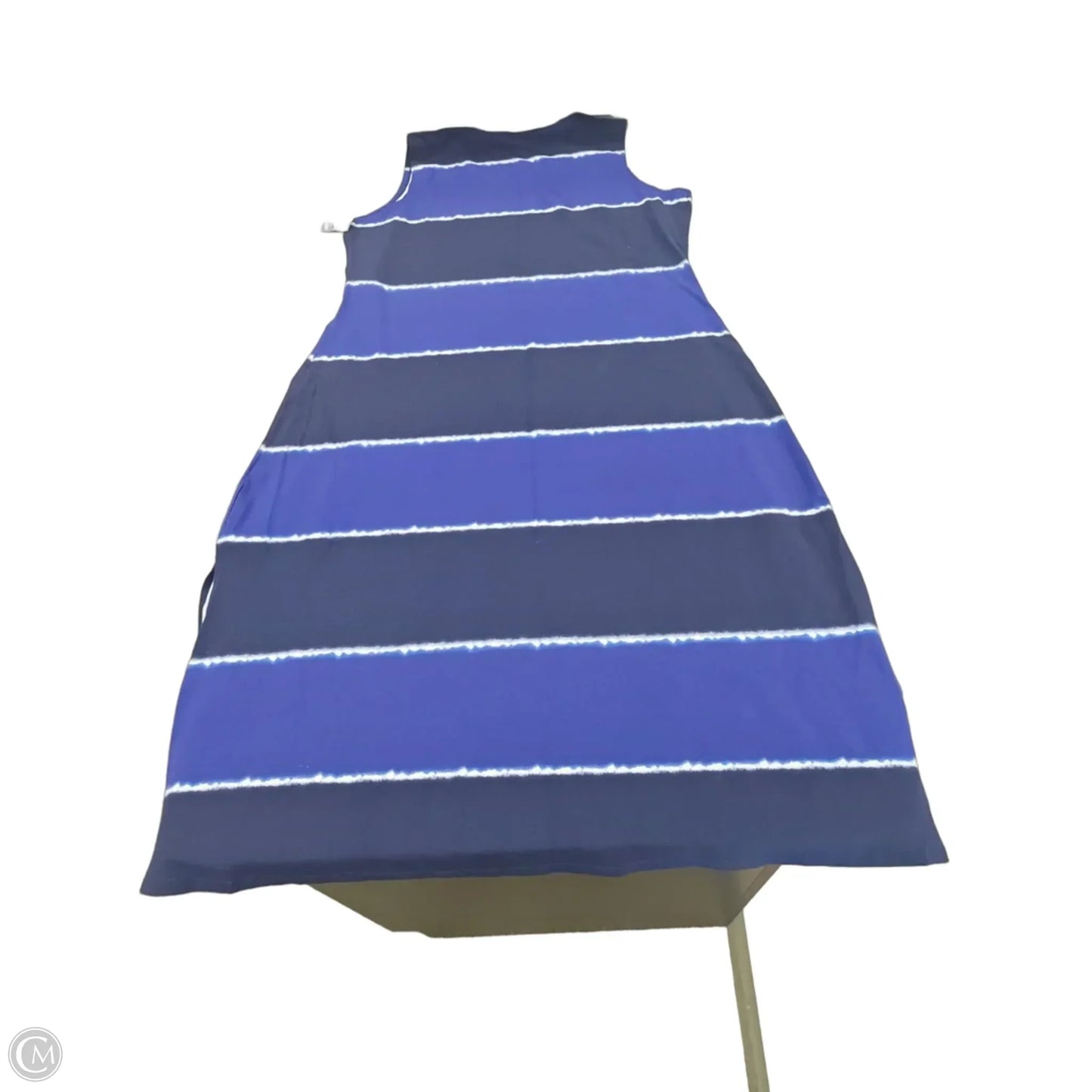 Dress Casual Maxi By Liz Claiborne In Blue, Size: Xlp