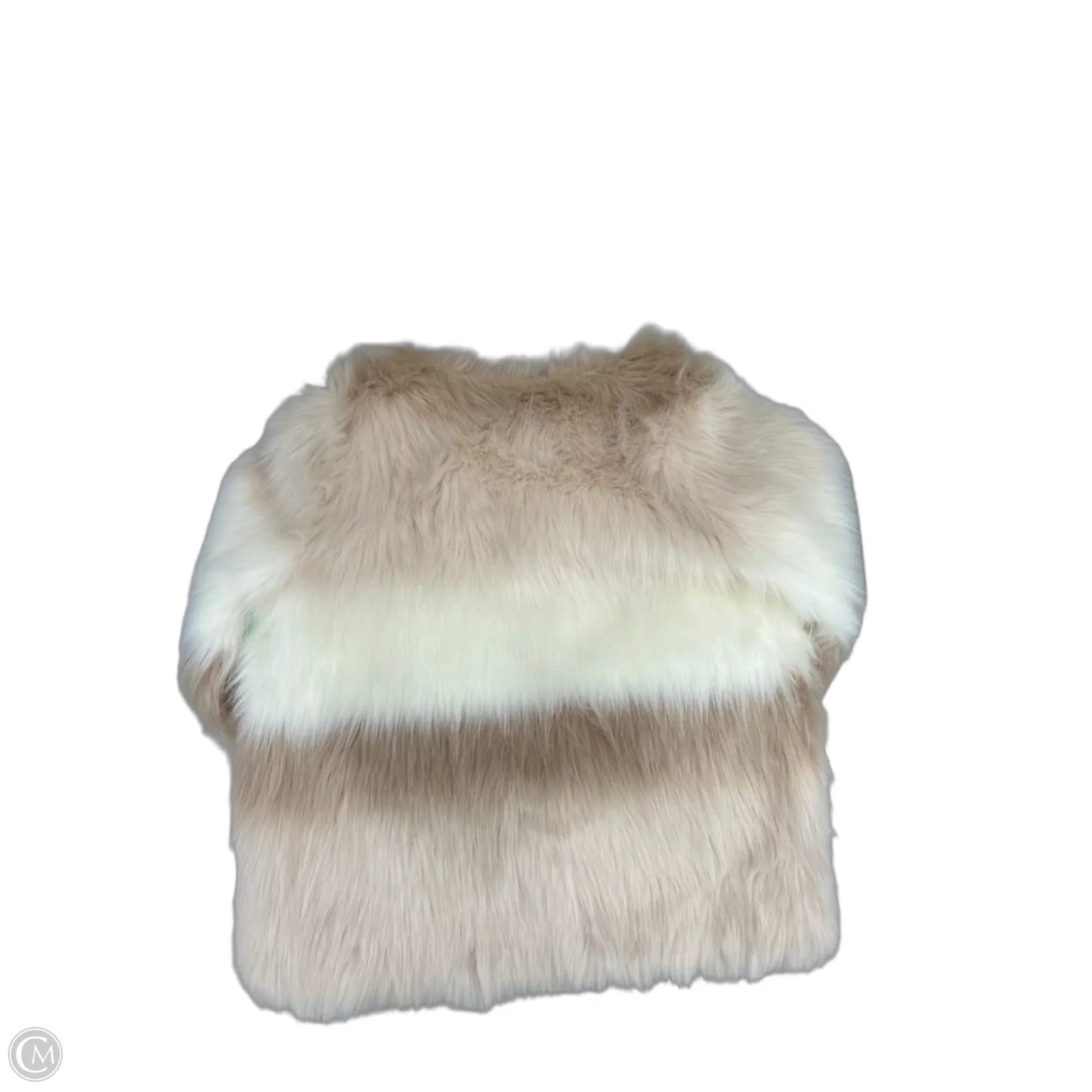 Jacket Faux Fur & Sherpa By Esley In Cream, Size: S