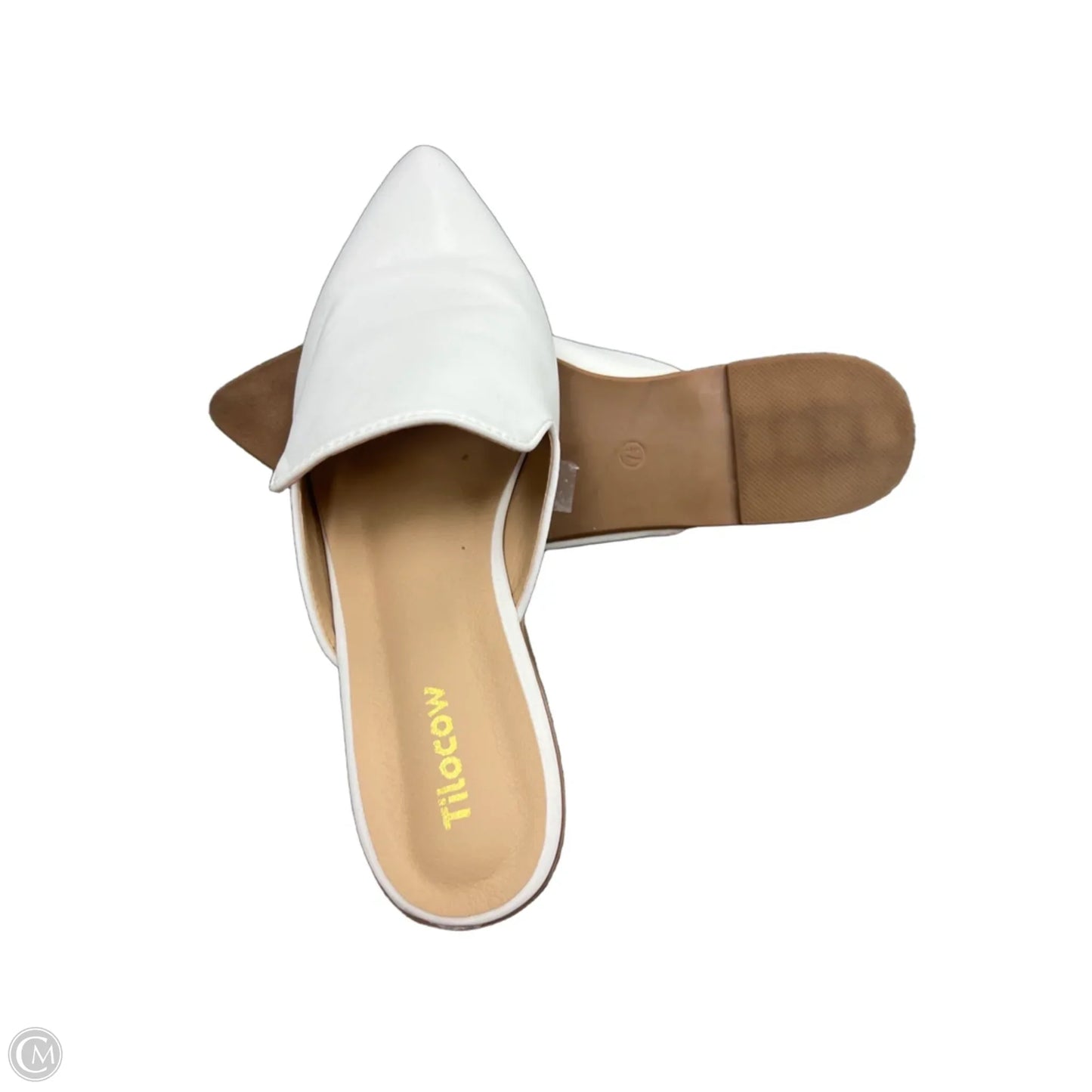 Shoes Flats By Cmc In White, Size: 7.5