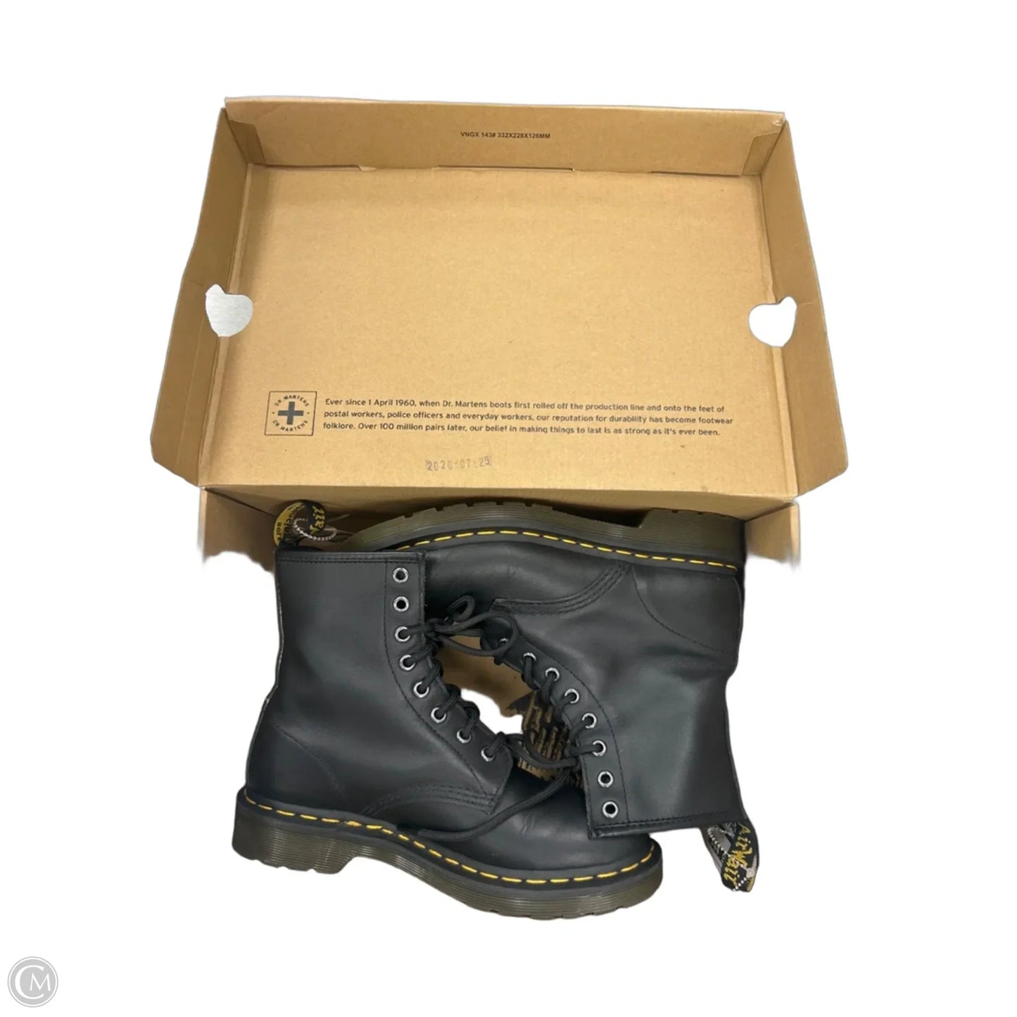 Boots Mid-calf Flats By Dr Martens In Black, Size: 7