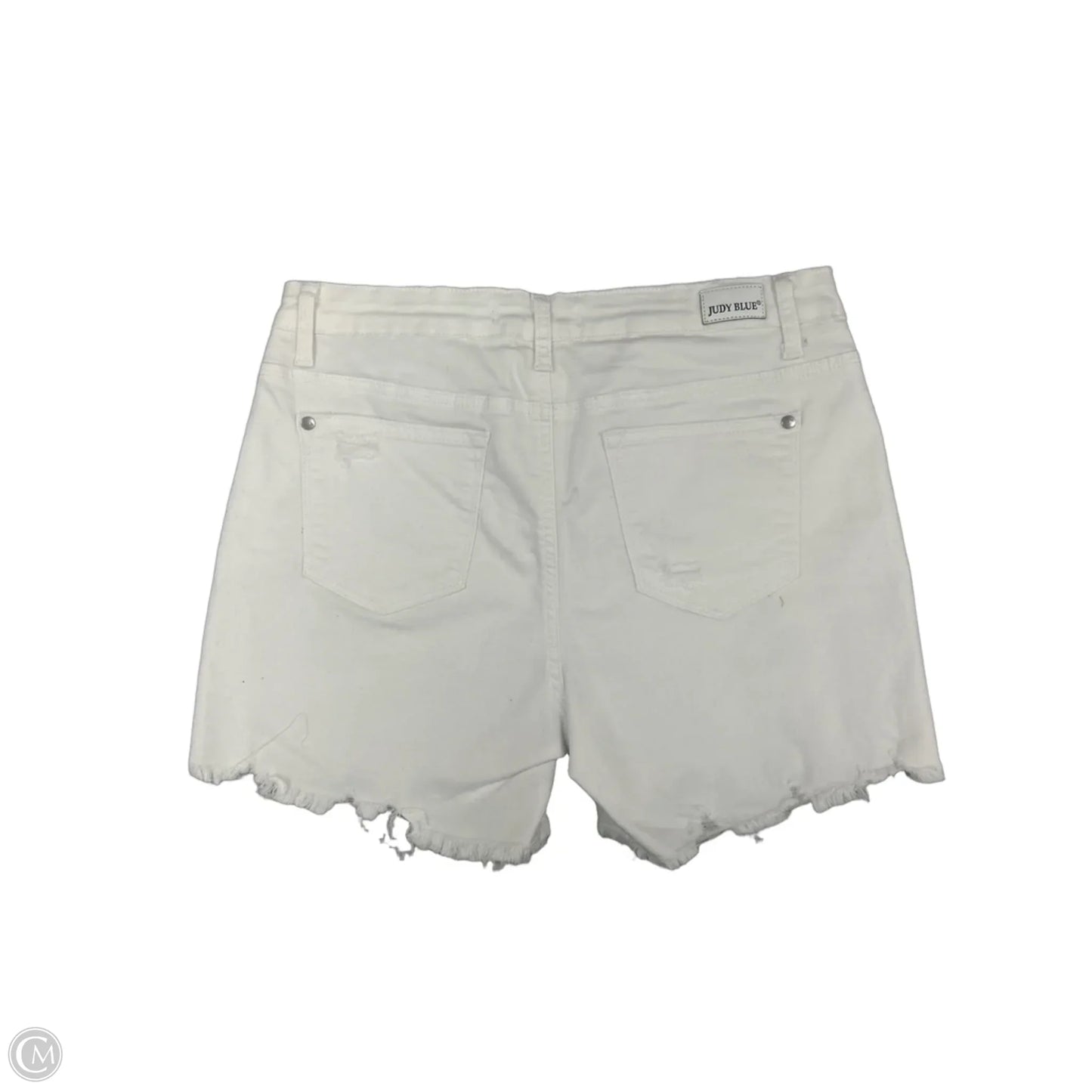 Shorts By Judy Blue In White Denim, Size: L