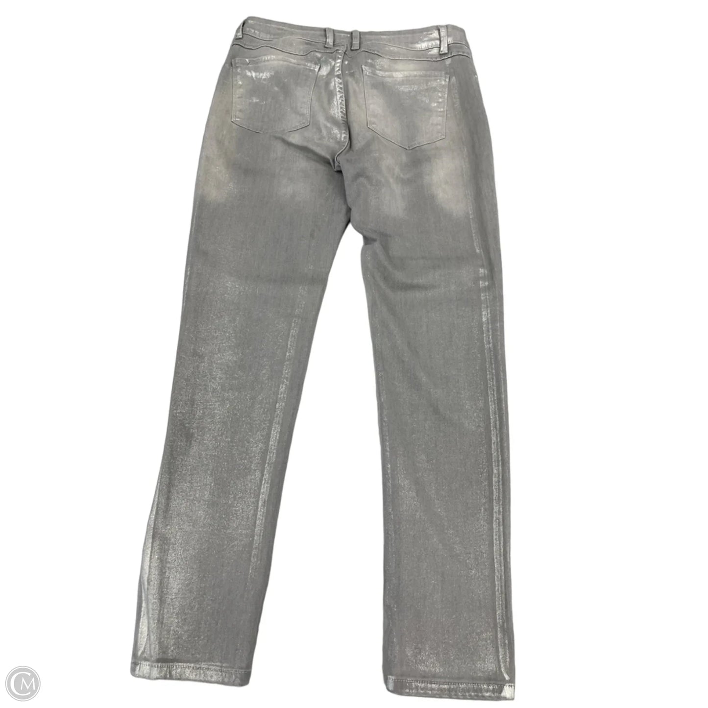 Jeans Skinny By Cme In Silver, Size: 12