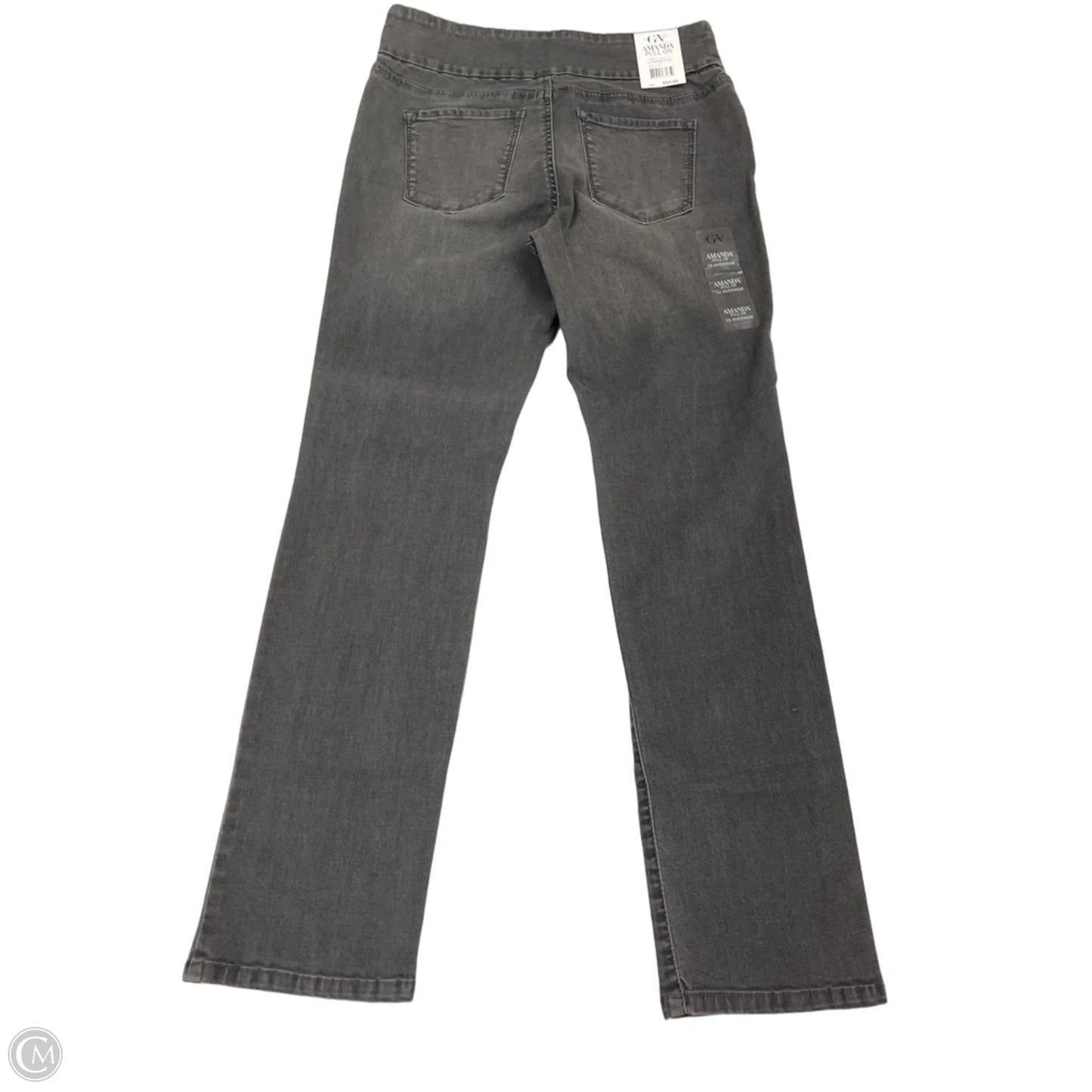 Jeans Straight By Gloria Vanderbilt In Grey Denim, Size: 10