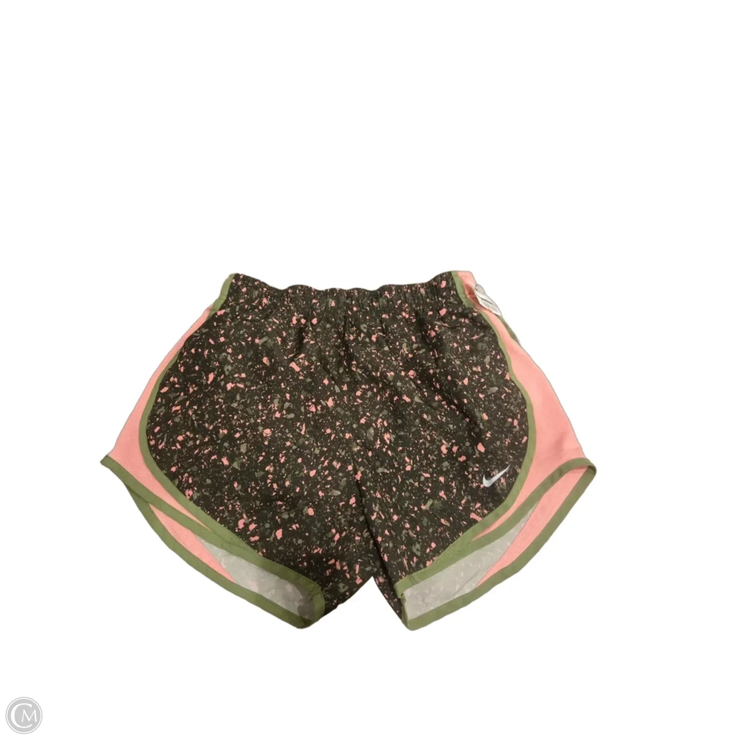 Athletic Shorts By Nike In Green & Pink, Size: S