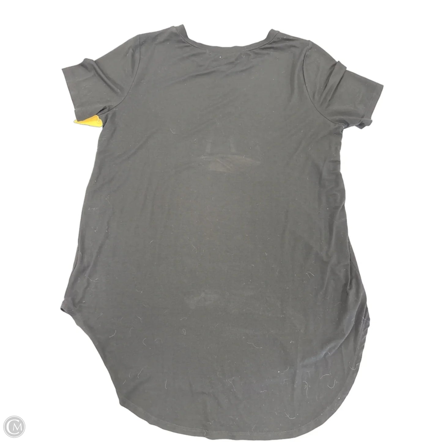 Top Short Sleeve By Cmc In Black, Size: L