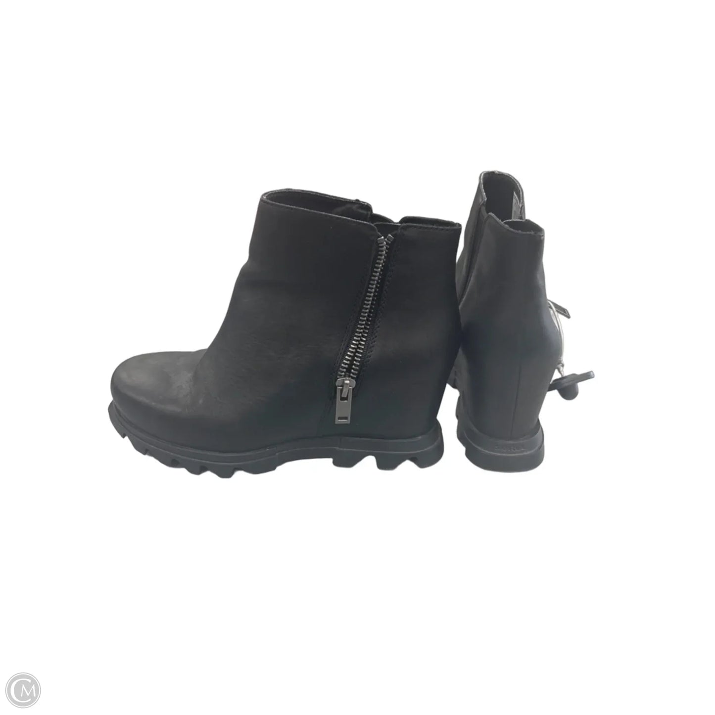 Boots Ankle Heels By Sorel In Black, Size: 8.5