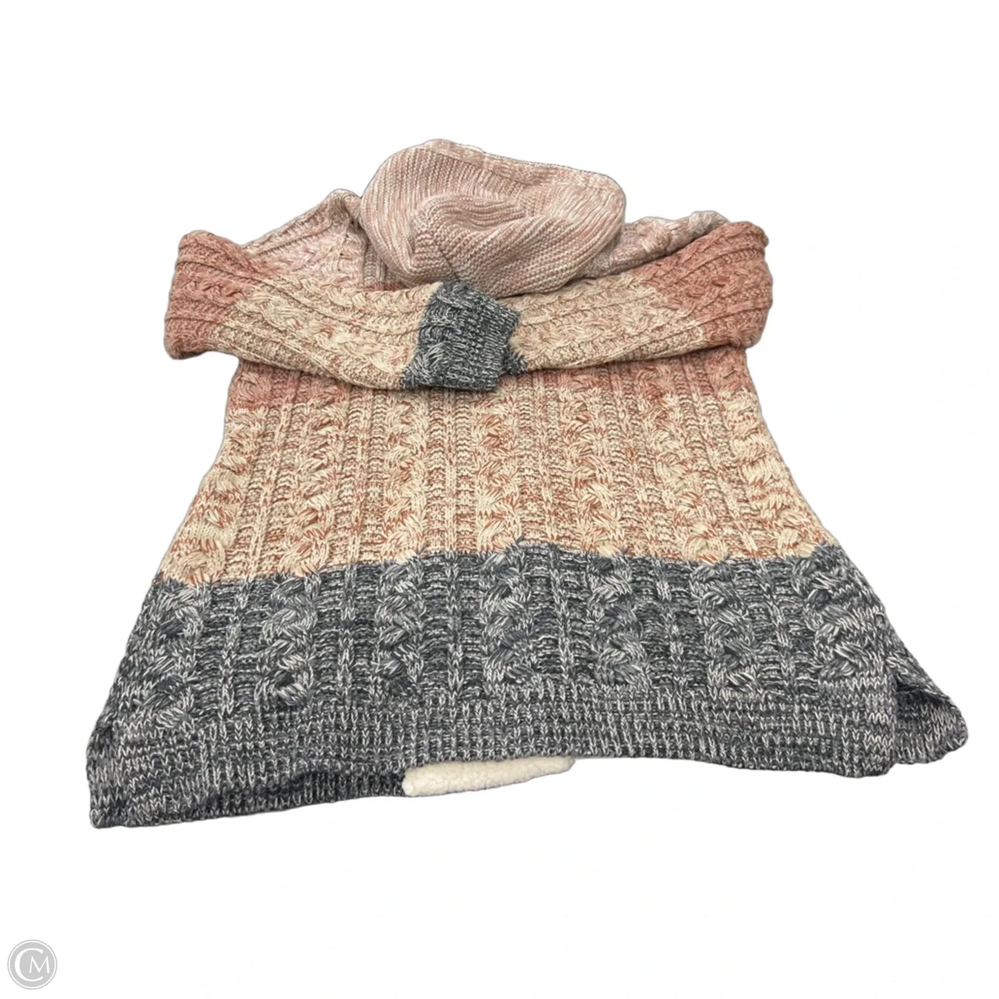 Sweater Cardigan By Cme In Pink, Size: L