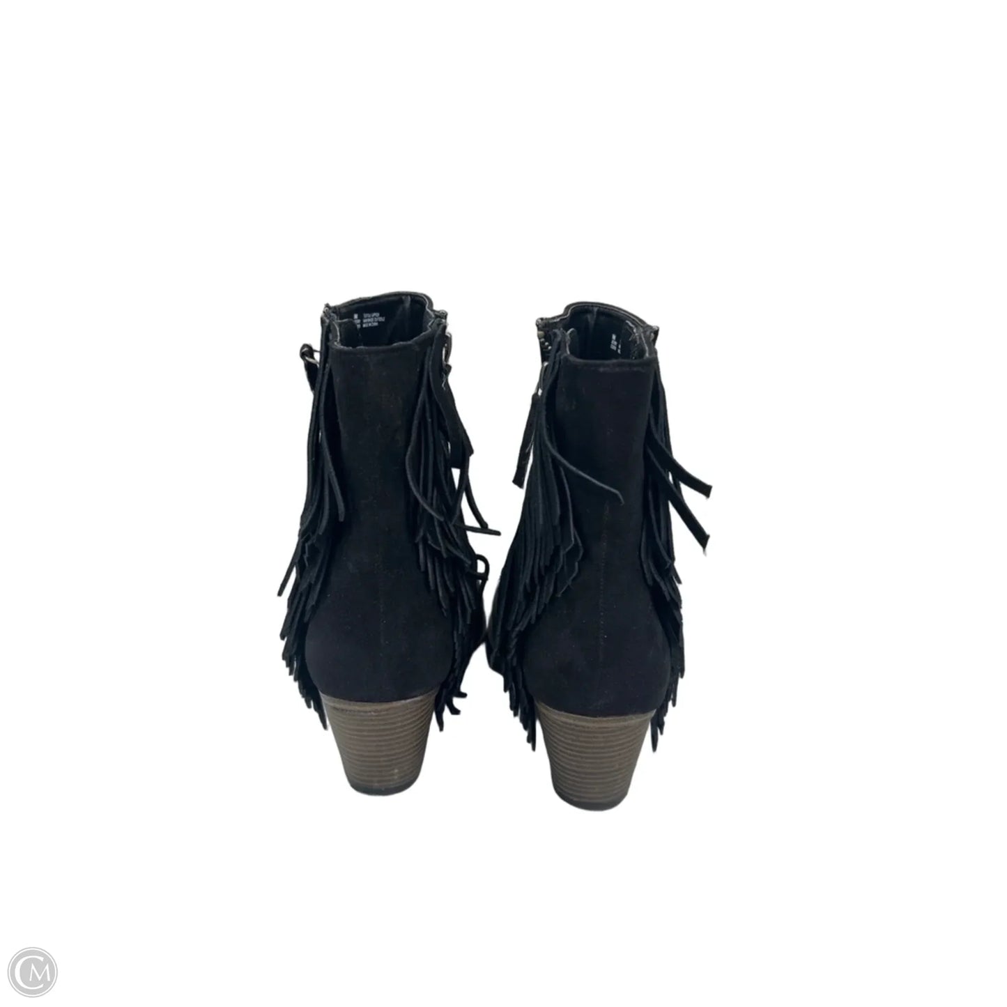Boots Ankle Heels By Mia In Black, Size: 9