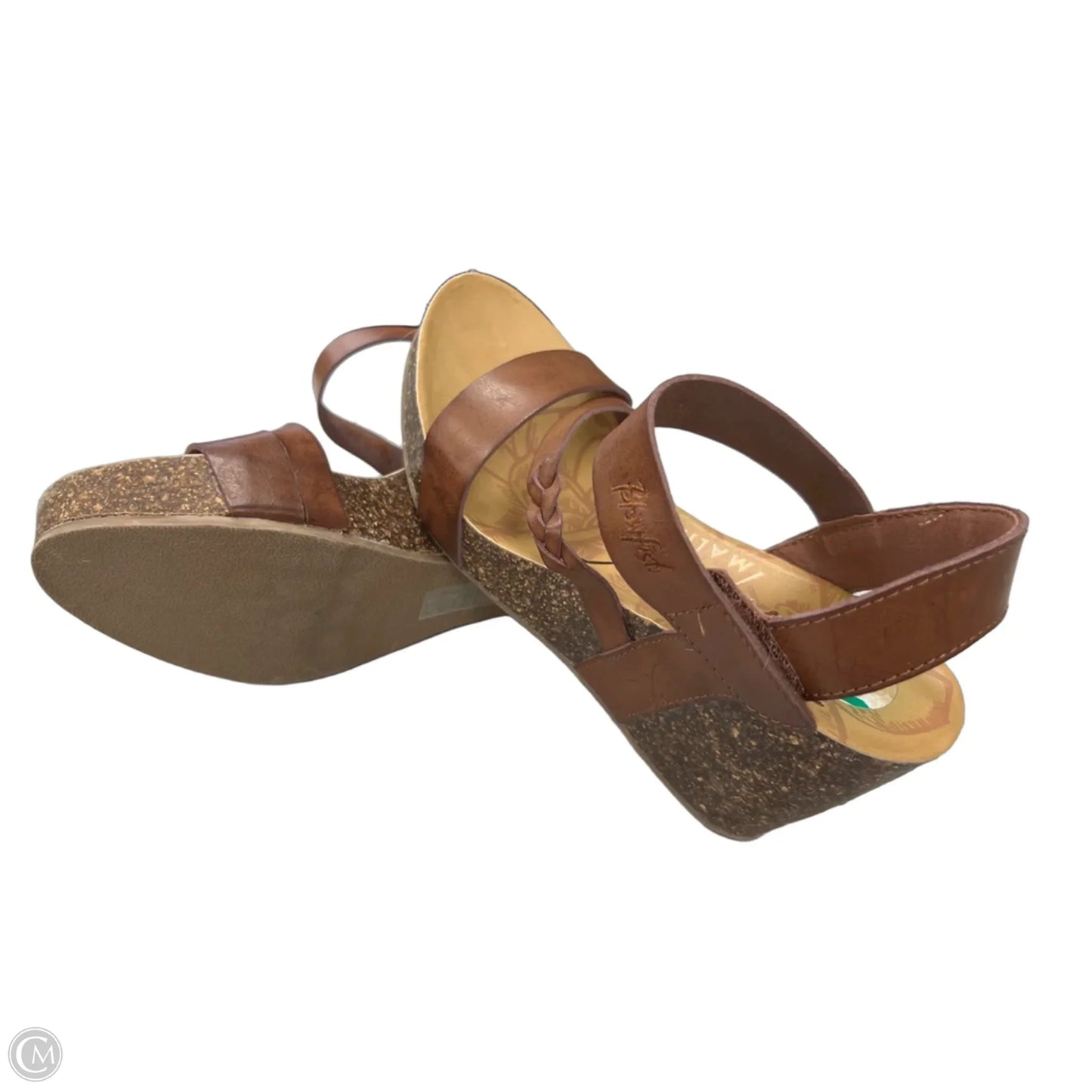 Shoes Heels Wedge By Blowfish In Brown, Size: 8
