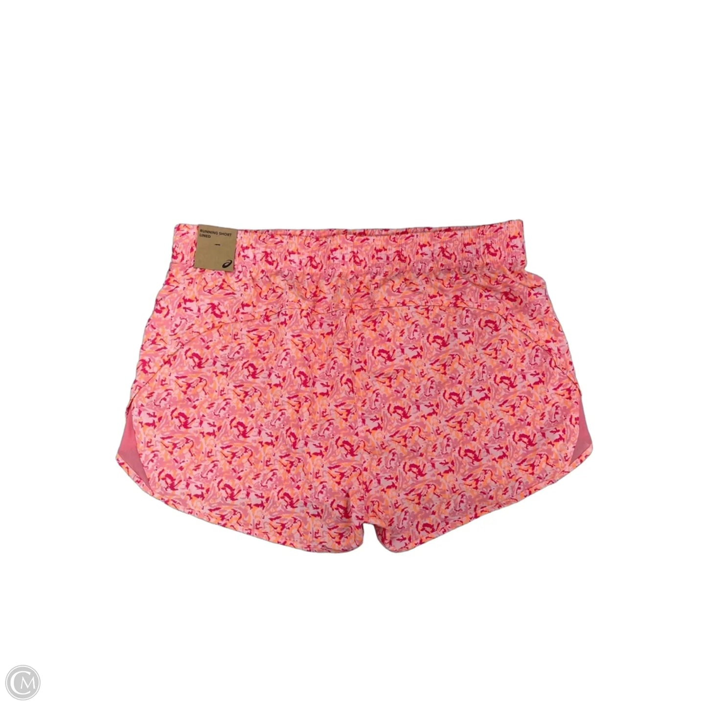 Athletic Shorts By Asics In Orange & Pink, Size: Xl