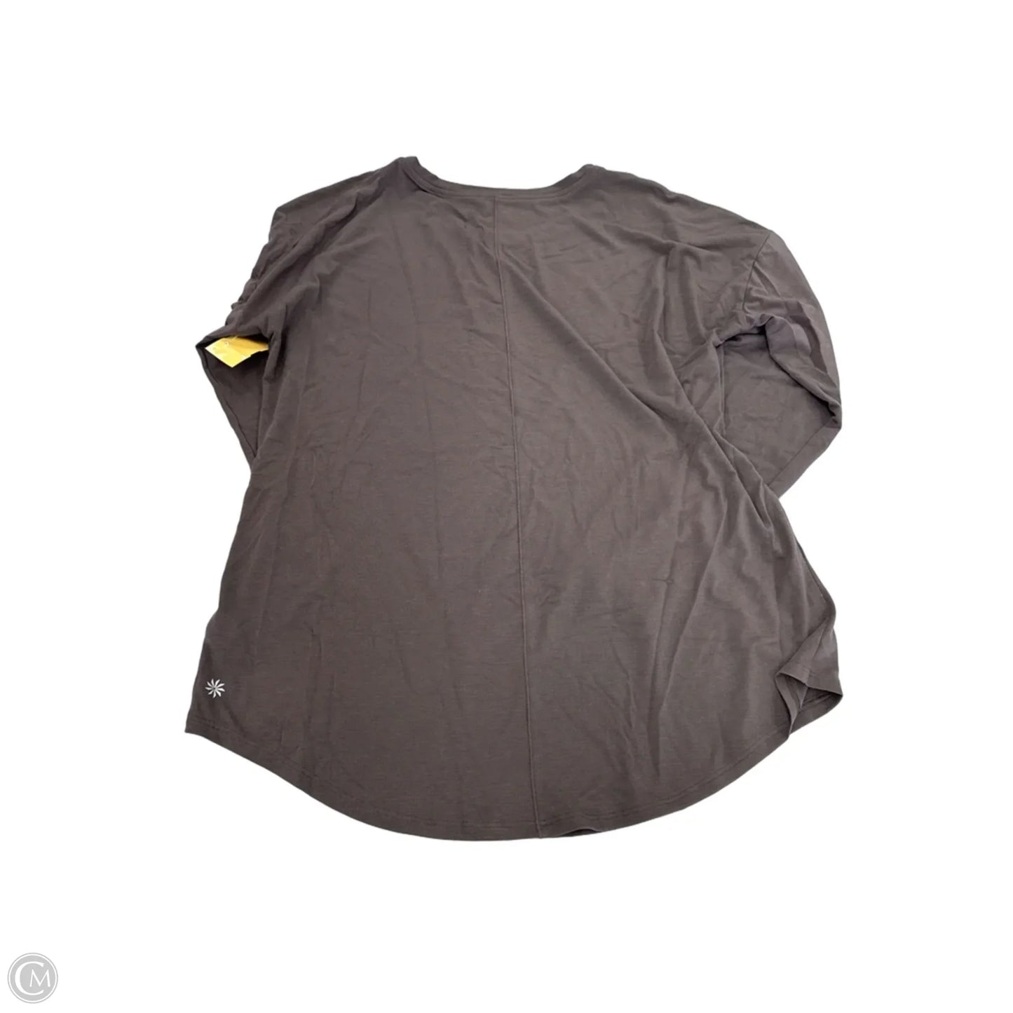 Top Long Sleeve By Athleta In Brown, Size: M