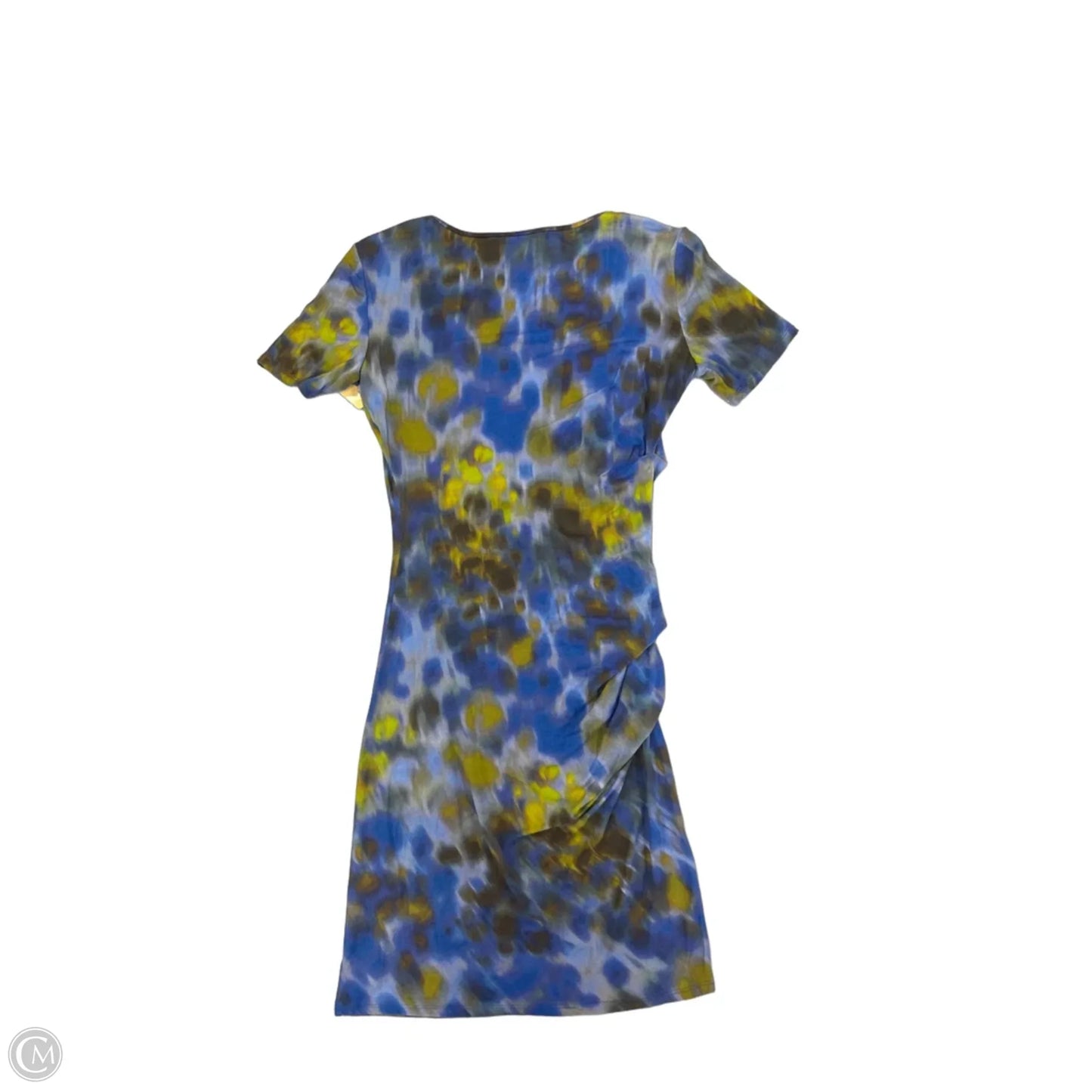 Dress Casual Midi By Halston Heritage In Blue & Green, Size: Xs