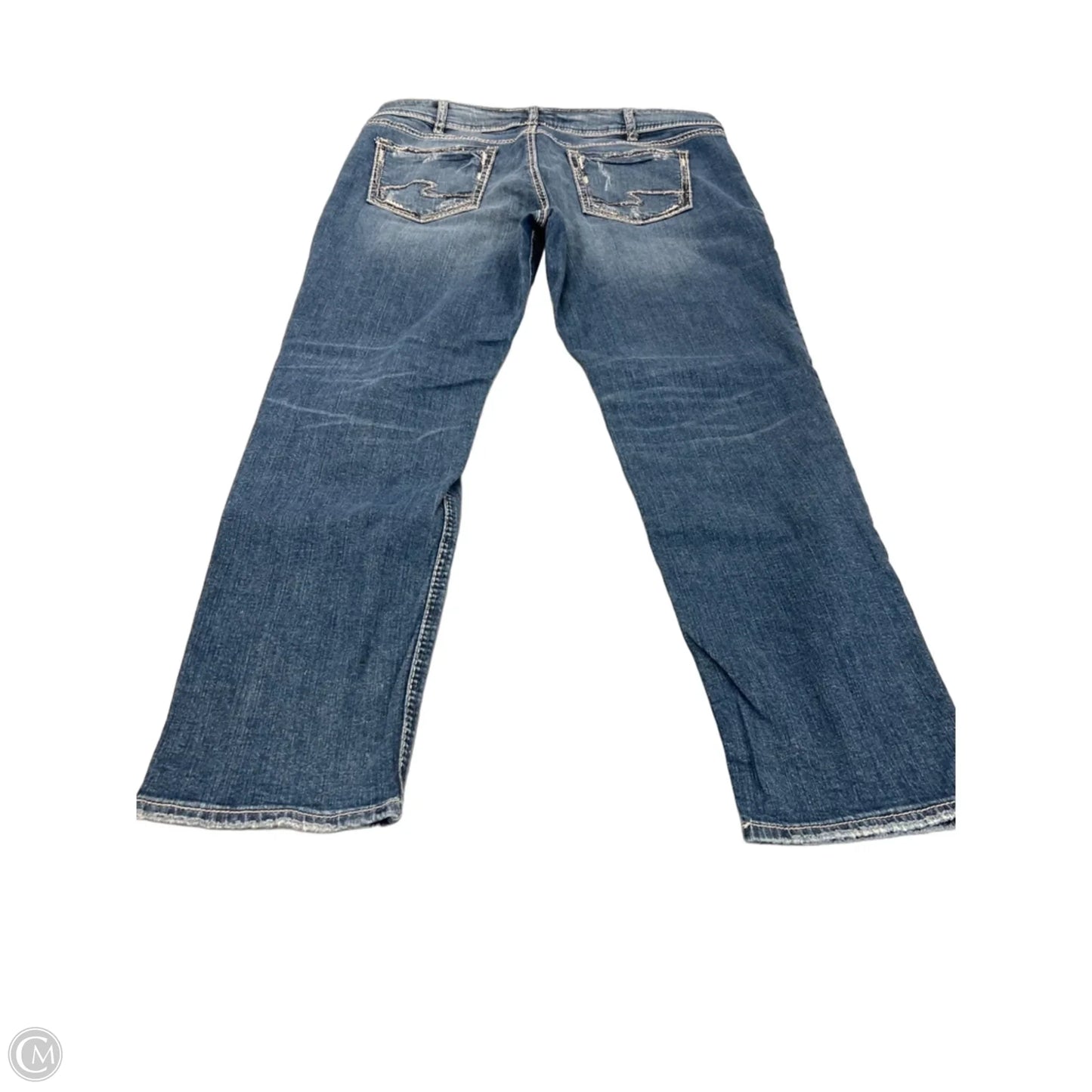 Jeans Straight By Silver In Blue Denim, Size: 20