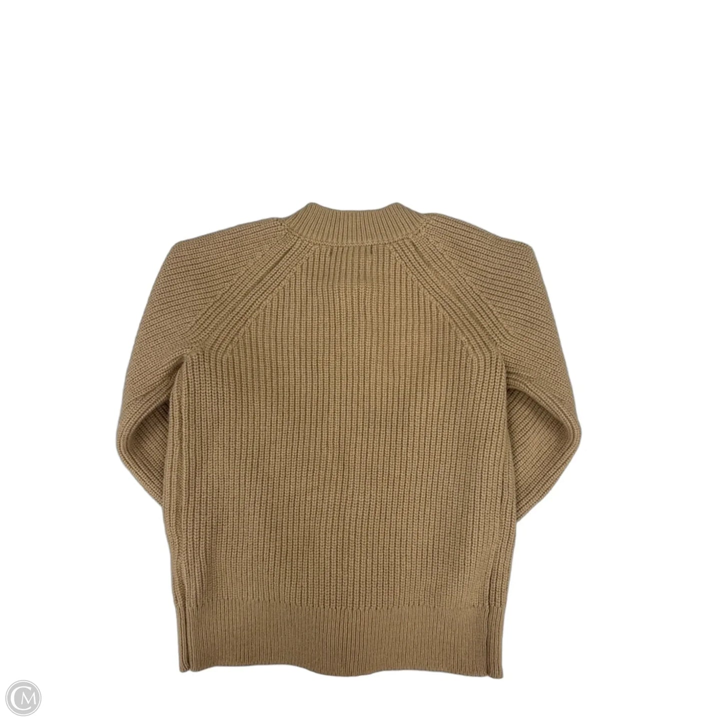 Sweater Cardigan By Banana Republic In Tan, Size: S