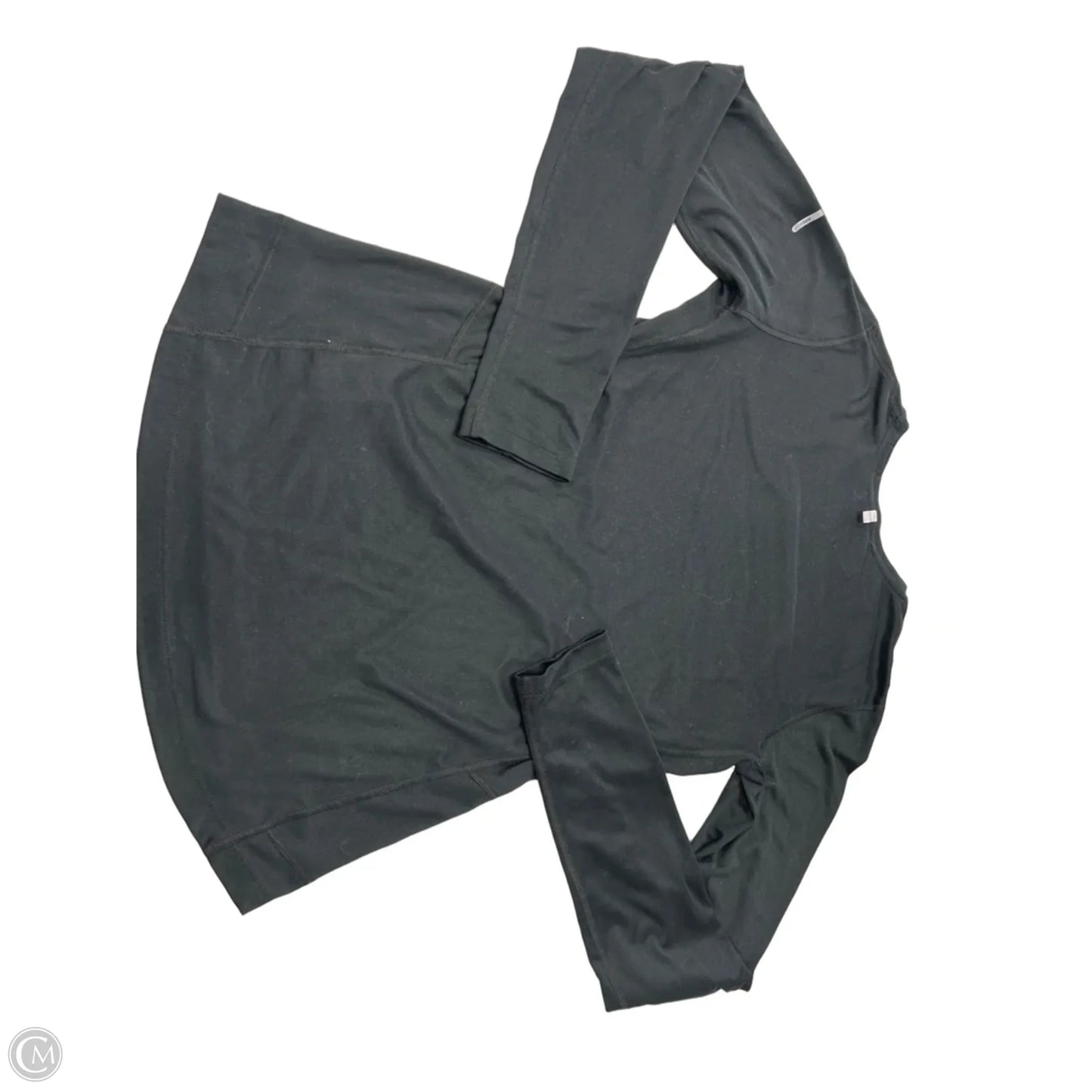 Athletic Top Long Sleeve Crewneck By Nike In Black, Size: S