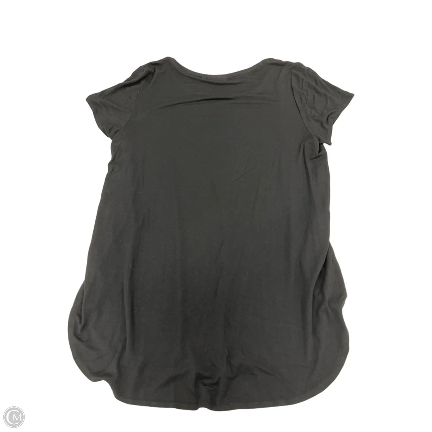Top Short Sleeve By Apt 9 In Black, Size: L