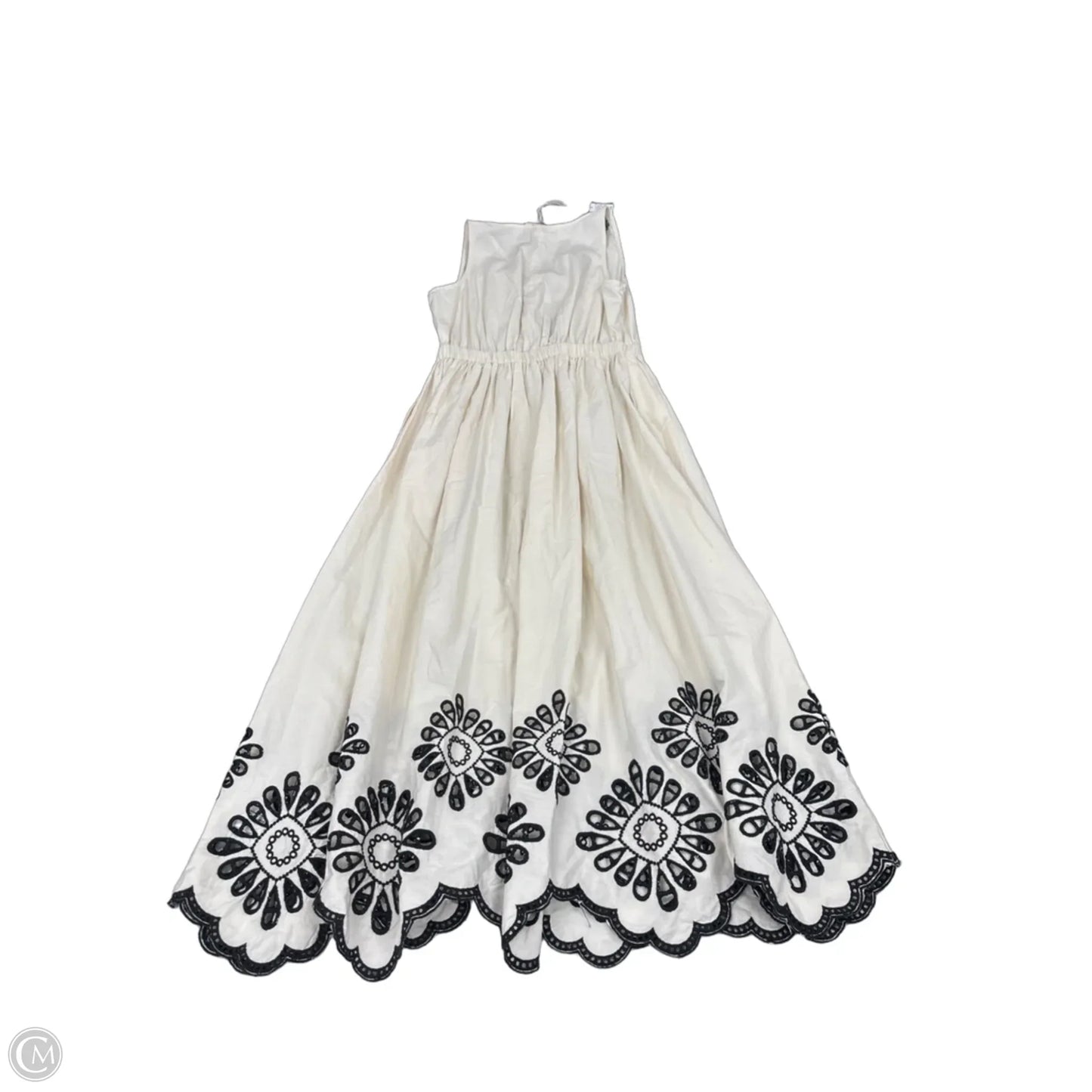 Dress Casual Midi By Universal Thread In Black & Cream, Size: Xs