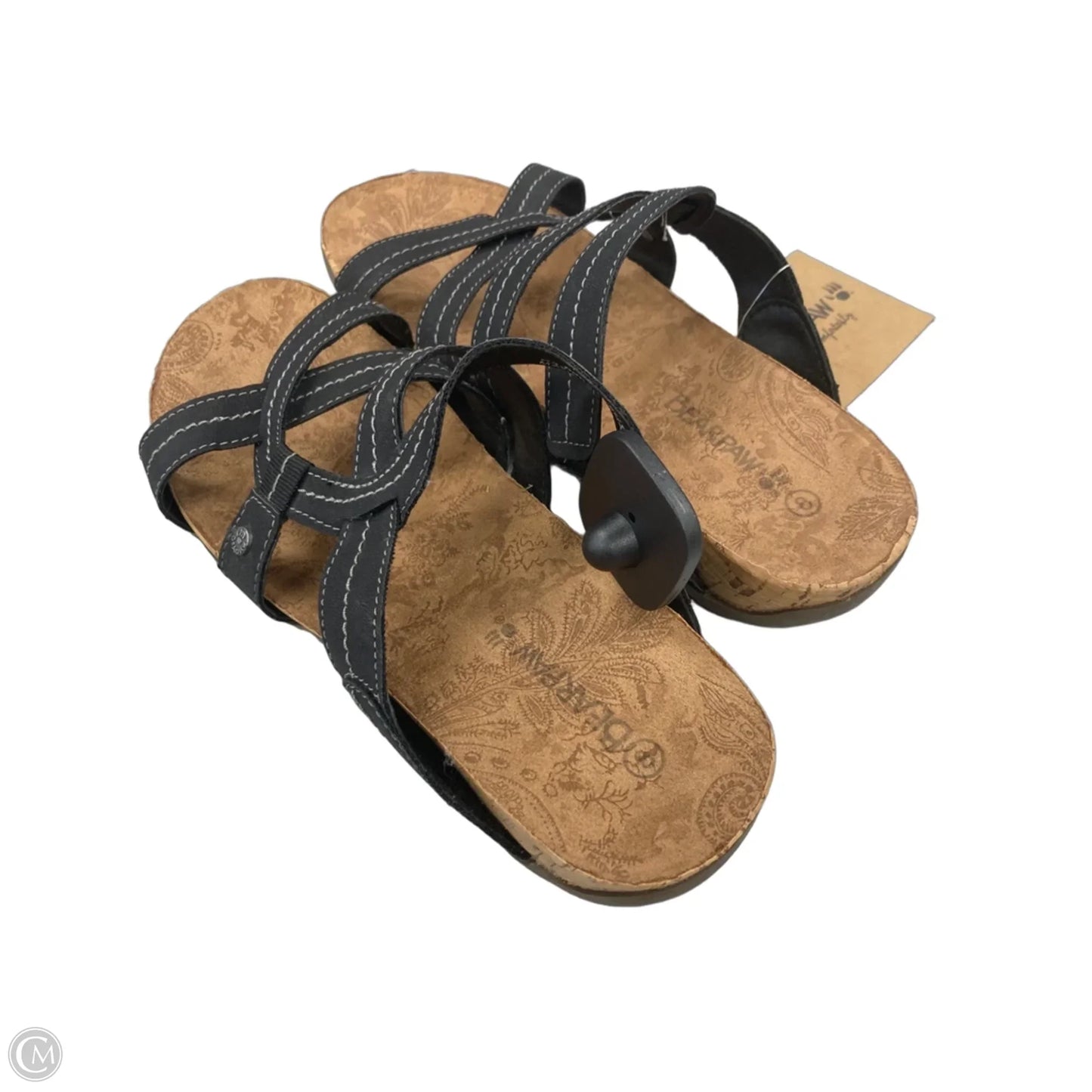 Sandals Flats By Bearpaw In Black, Size: 8