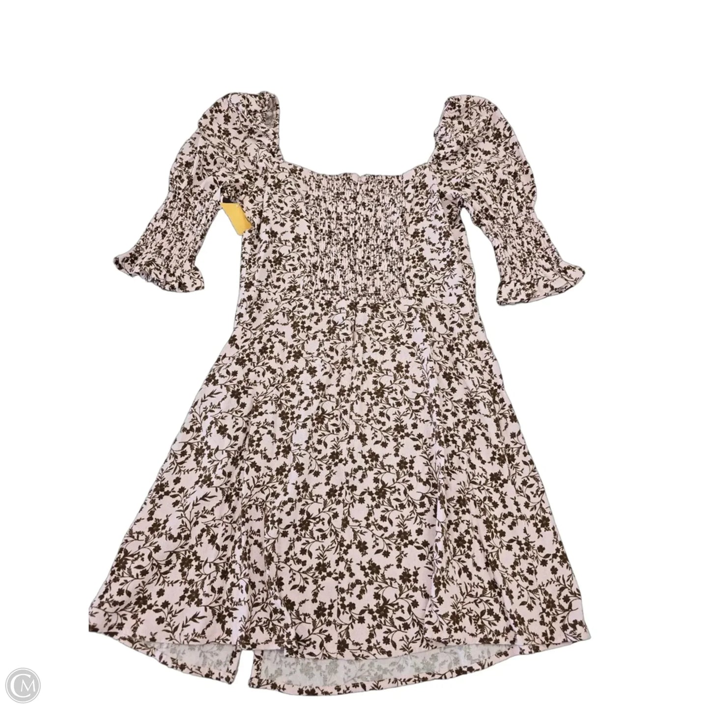 Dress Casual Short By Mi Ami In Brown & Pink, Size: S
