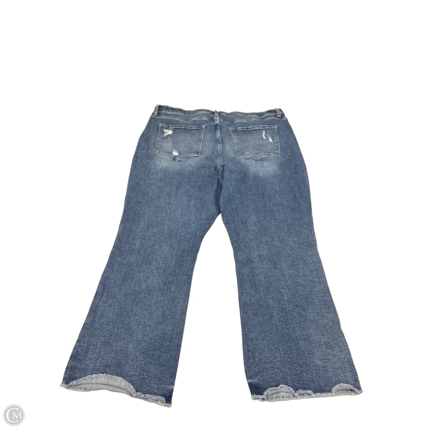 Jeans Straight By Vervet In Blue Denim, Size: 24w