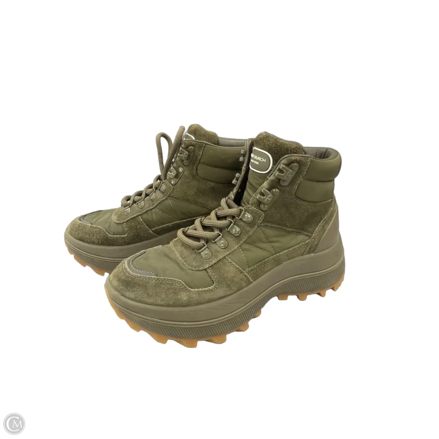 Boots Designer By Tory Burch In Green, Size: 8
