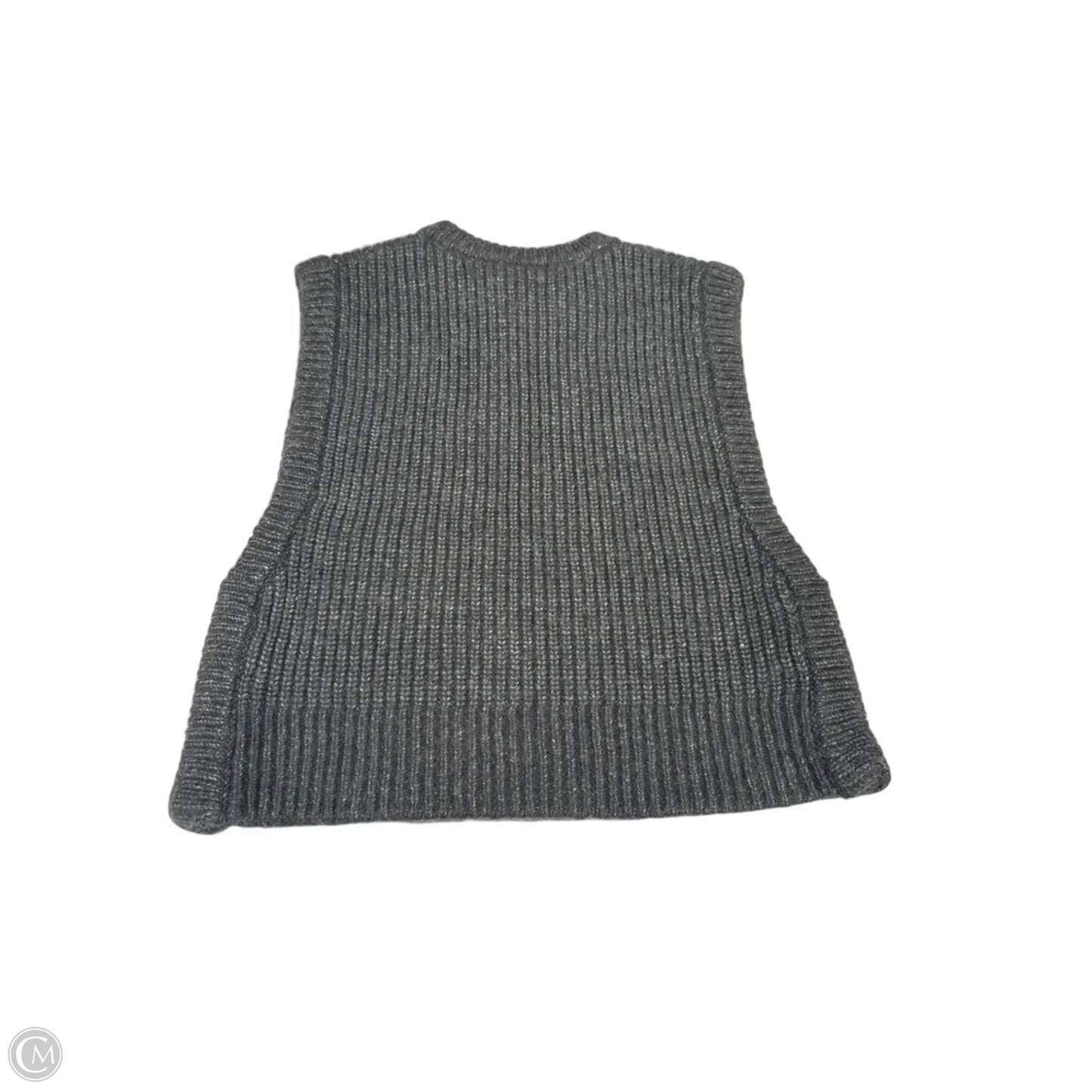 Vest Sweater By Yest In Grey, Size: S