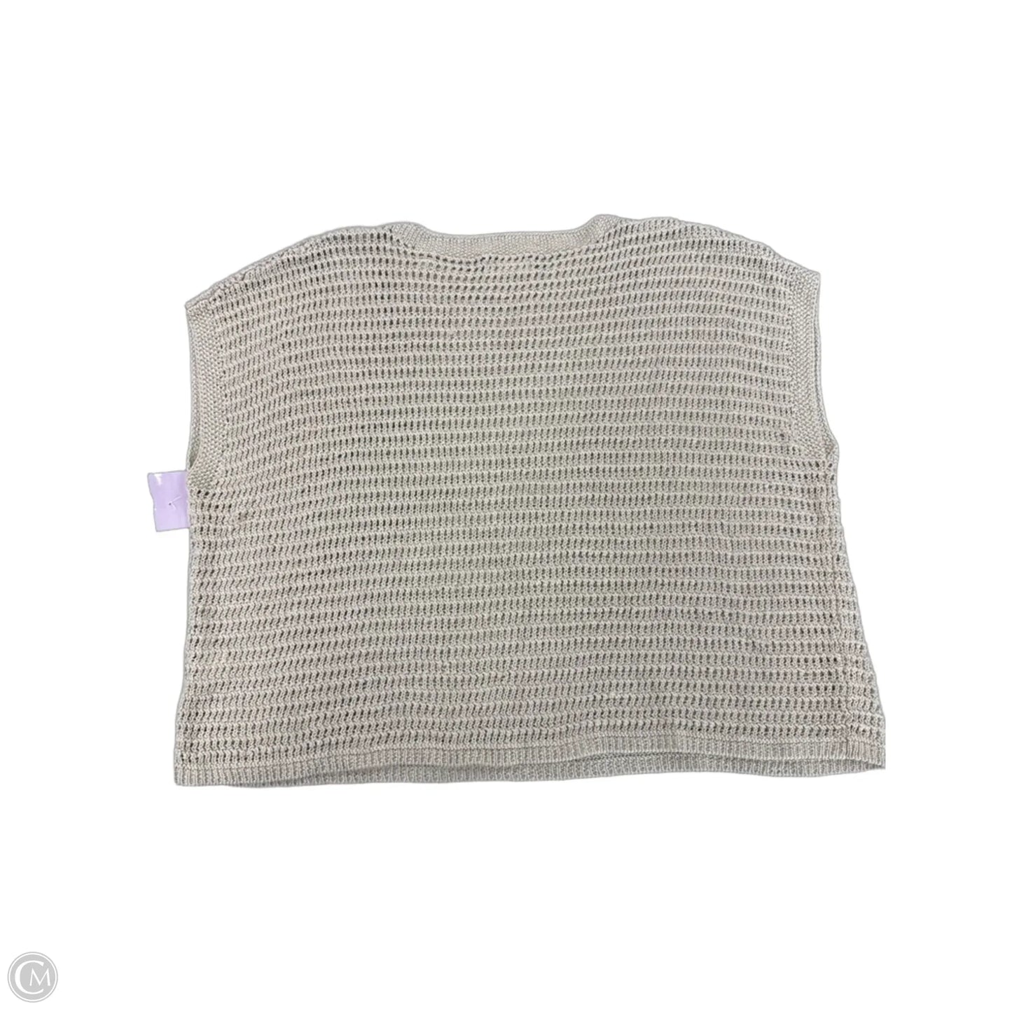 Top Short Sleeve By Max Studio In Cream, Size: 1x