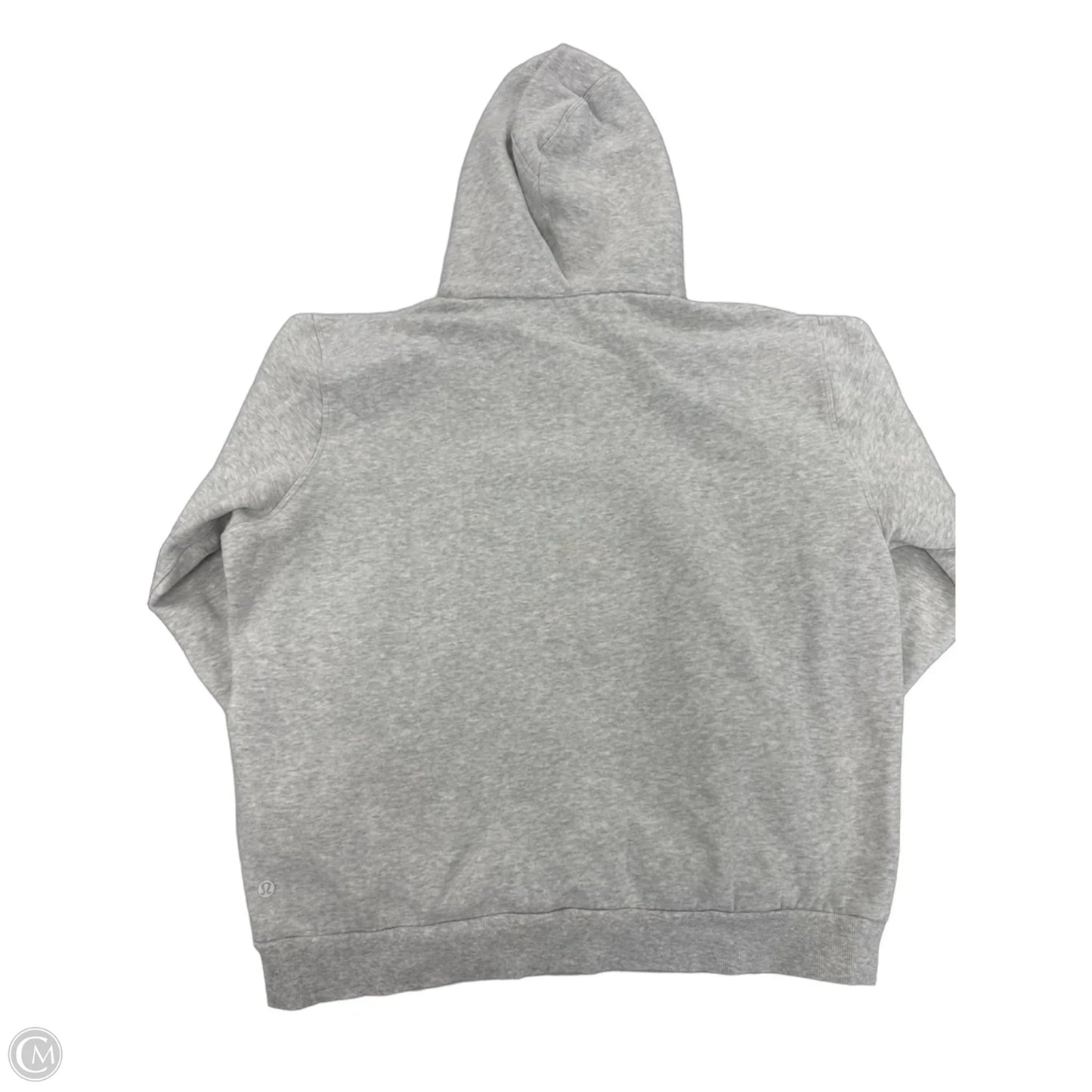 Sweatshirt Hoodie By Lululemon In Grey, Size: L