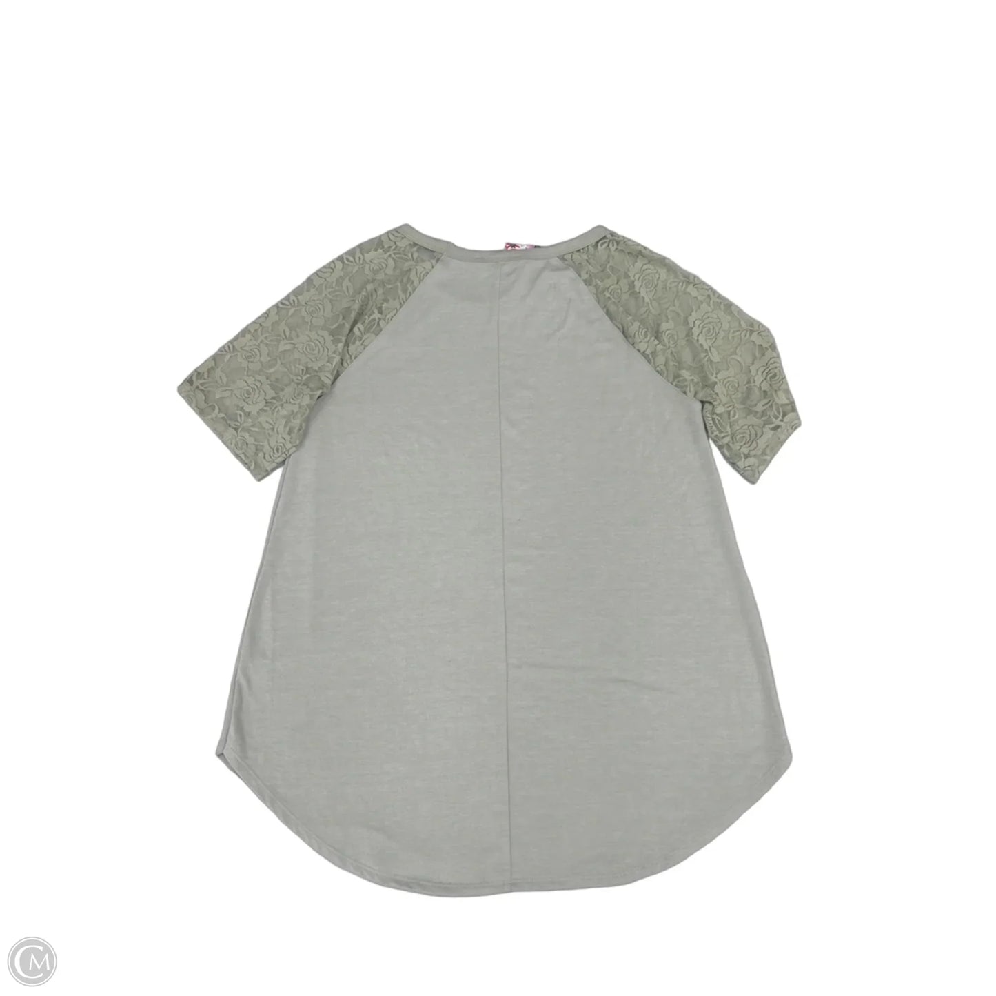 Top Short Sleeve By Zenana In Green, Size: L