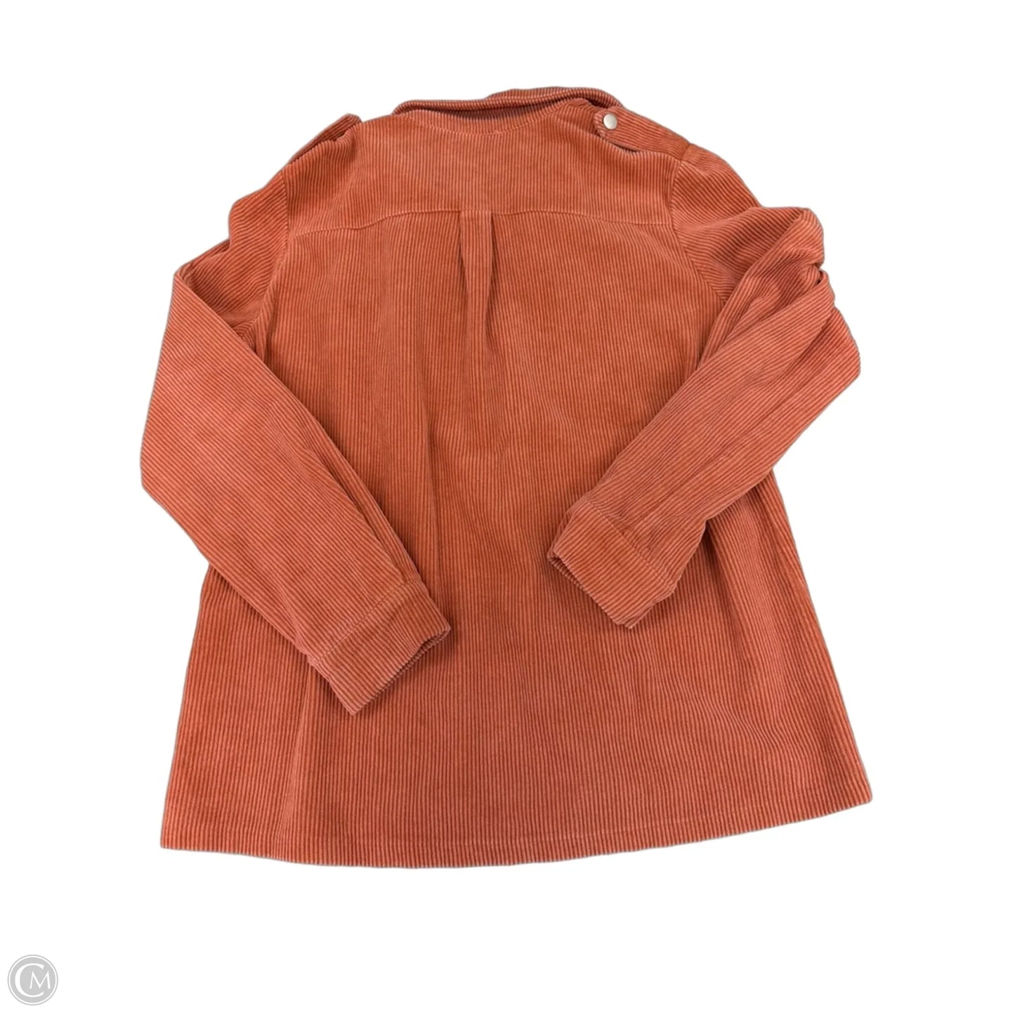 Jacket Shirt By Bibi In Orange, Size: Xl