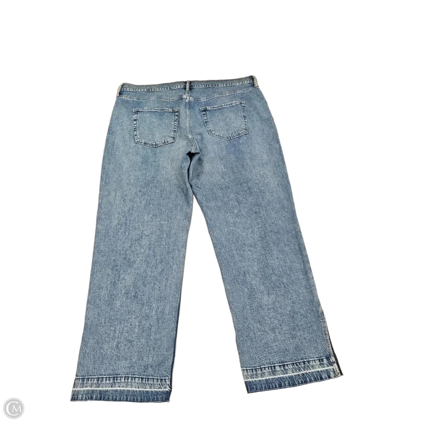 Jeans Wide Leg By Gap In Blue Denim, Size: 20