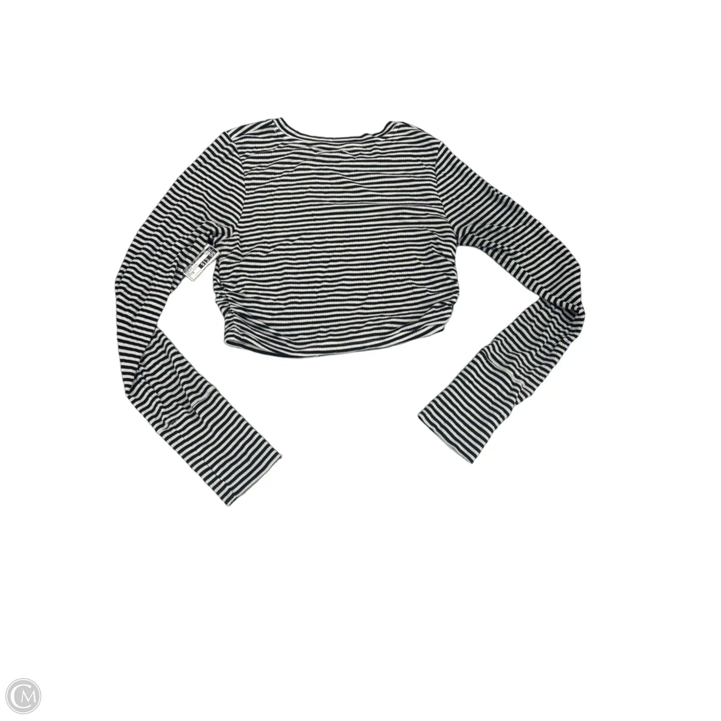 Top Long Sleeve By Offline By Aerie In Black & White, Size: M