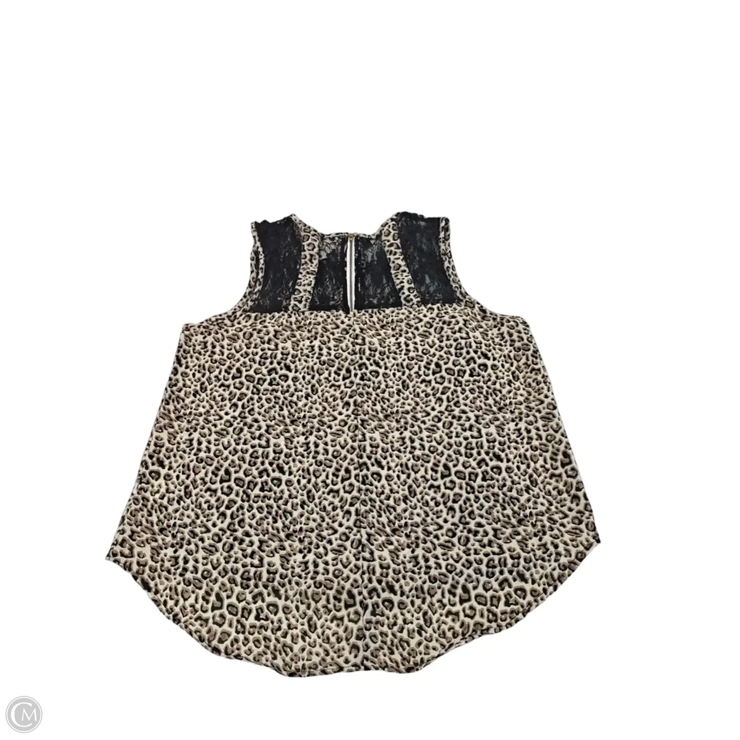 Top Sleeveless By Tramp In Leopard Print, Size: L