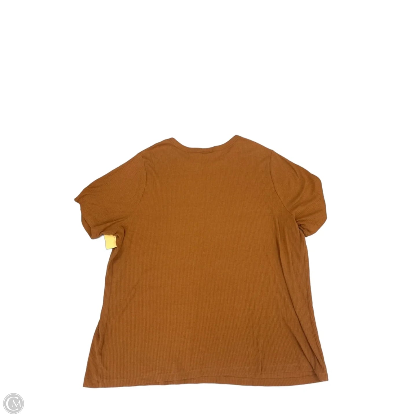 Top Short Sleeve By Ava & Viv In Orange, Size: 3x