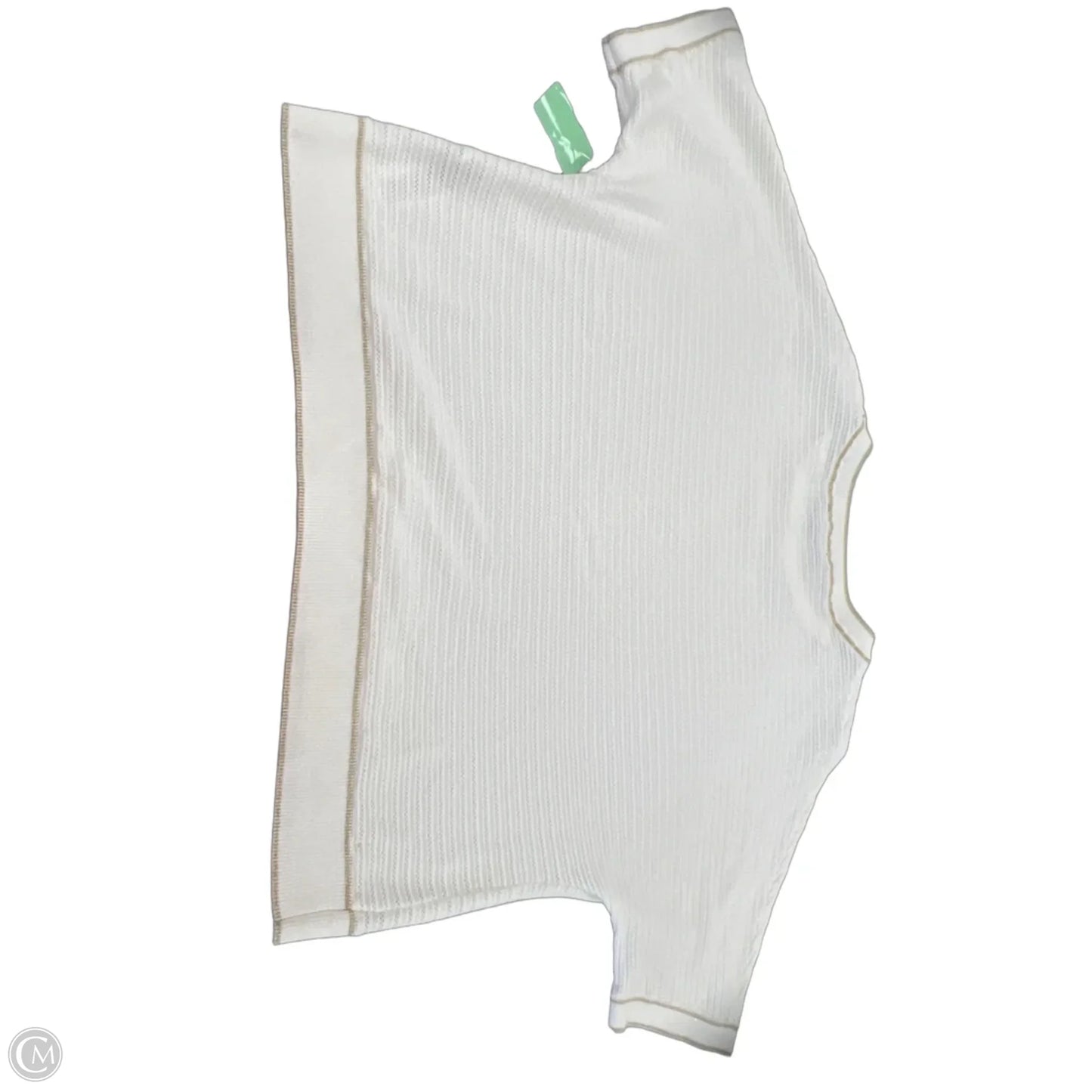 Top Short Sleeve By Adrianna Papell In White, Size: M
