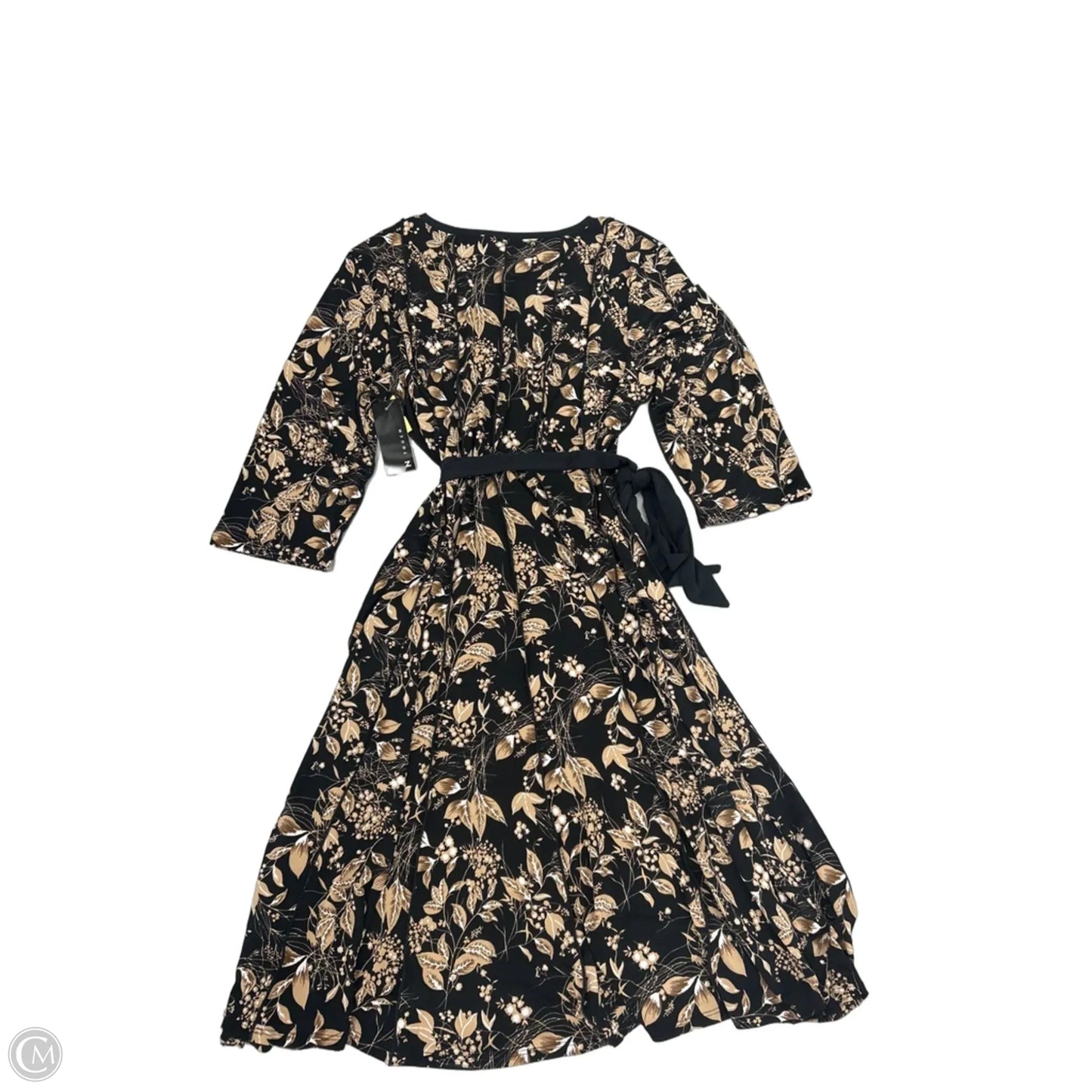 Dress Casual Midi By N Touch In Floral Print, Size: M