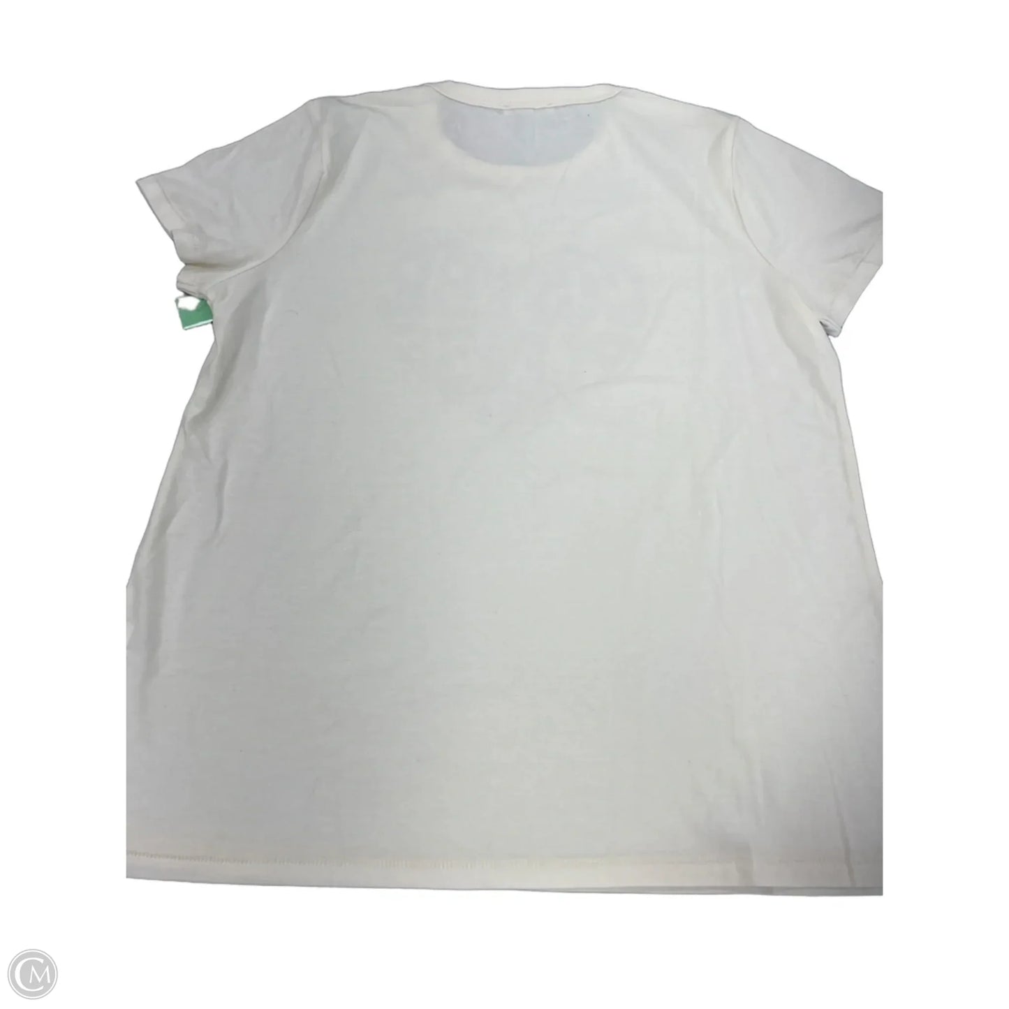 Top Short Sleeve By Maurices In Cream, Size: L