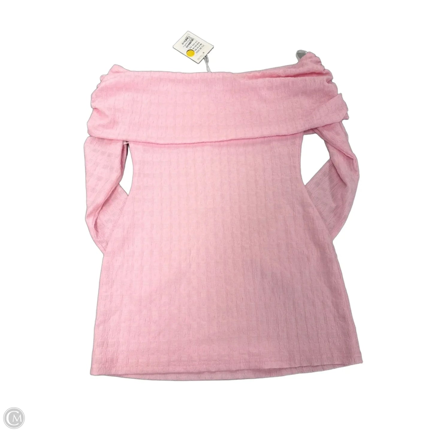 Top Long Sleeve By Cme In Pink, Size: S