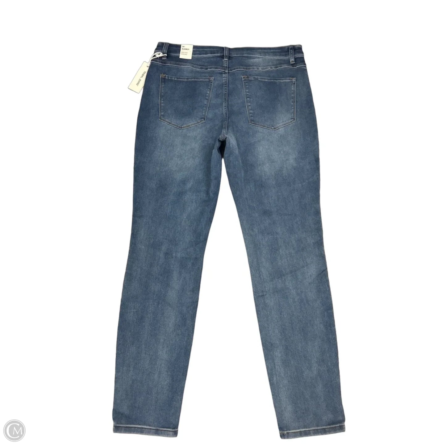 Jeans Skinny By Tribal In Blue, Size: 14