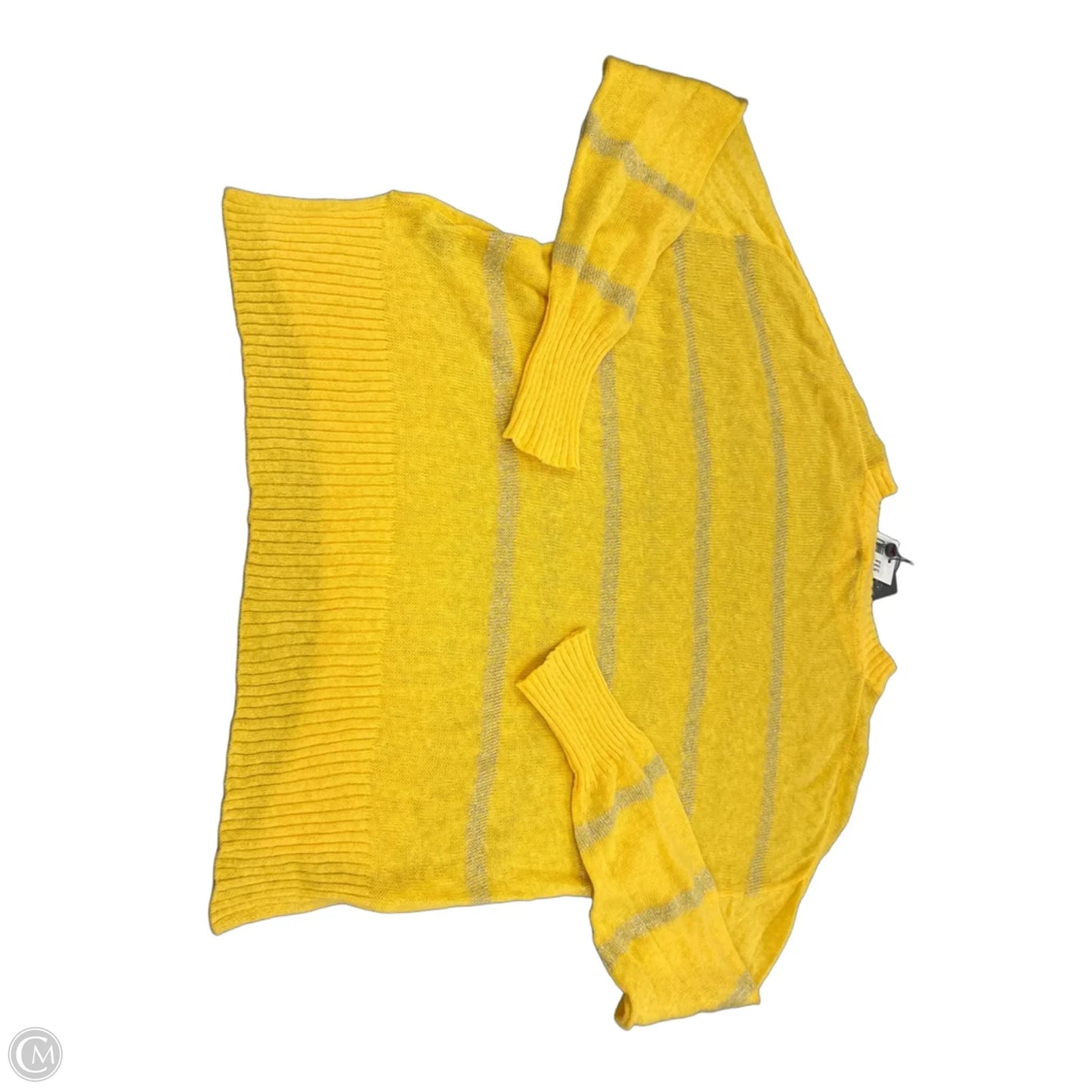 Top Long Sleeve By Cme In Yellow, Size: S