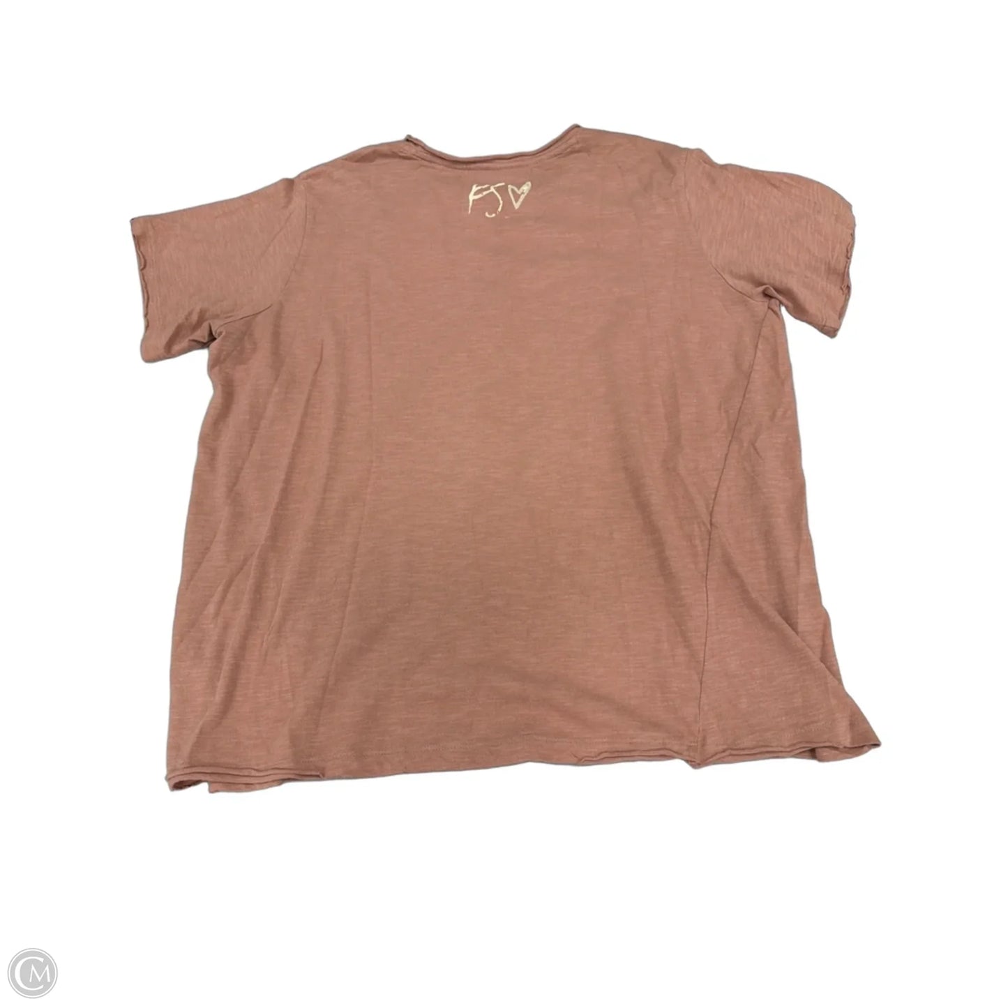 Top Short Sleeve By Cme In Mauve, Size: L